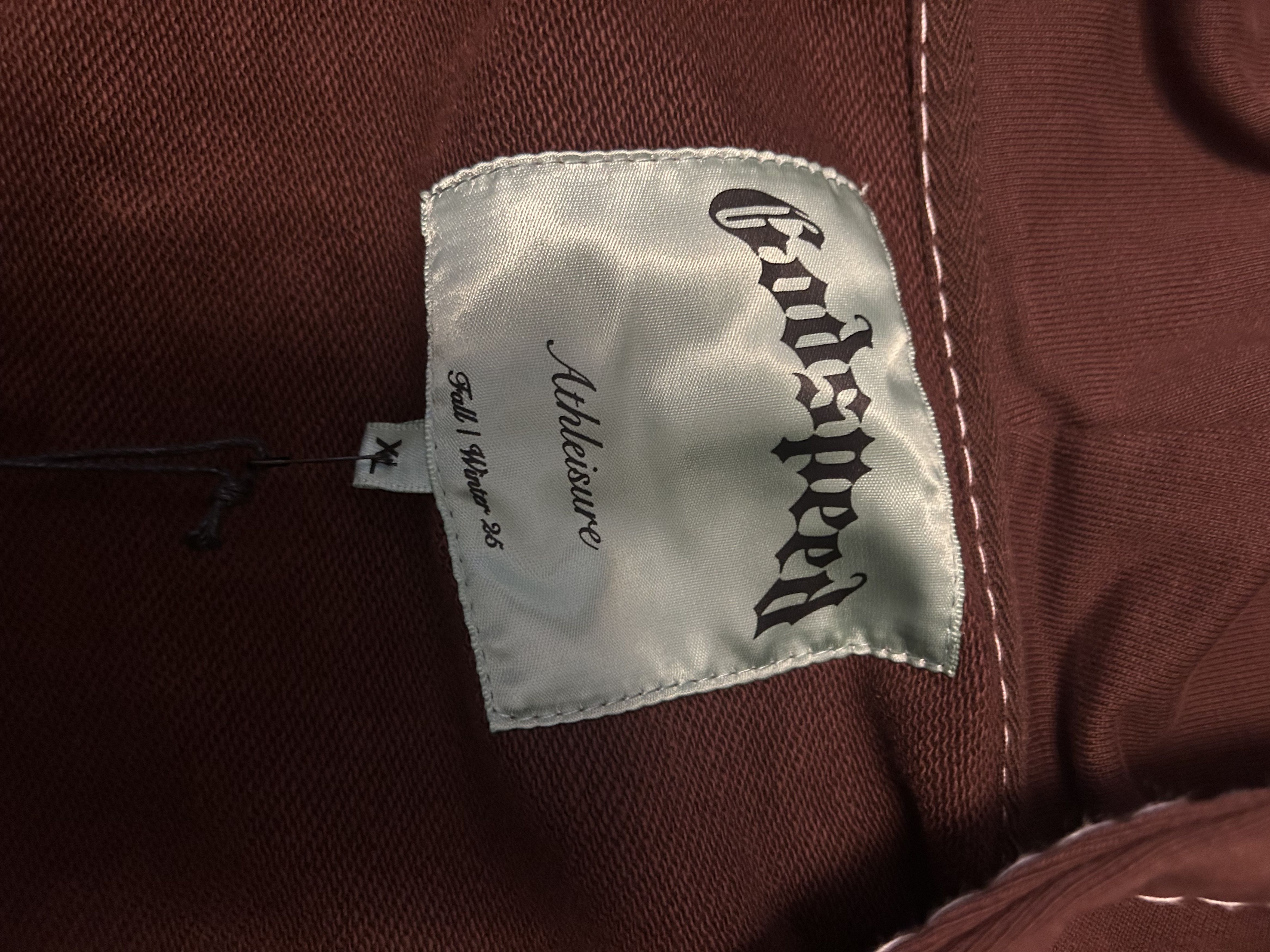 Godspeed Godspeed brown zip-up hoodie with contrast white stitching Size US XL / EU 56 / 4 - 3 Thumbnail