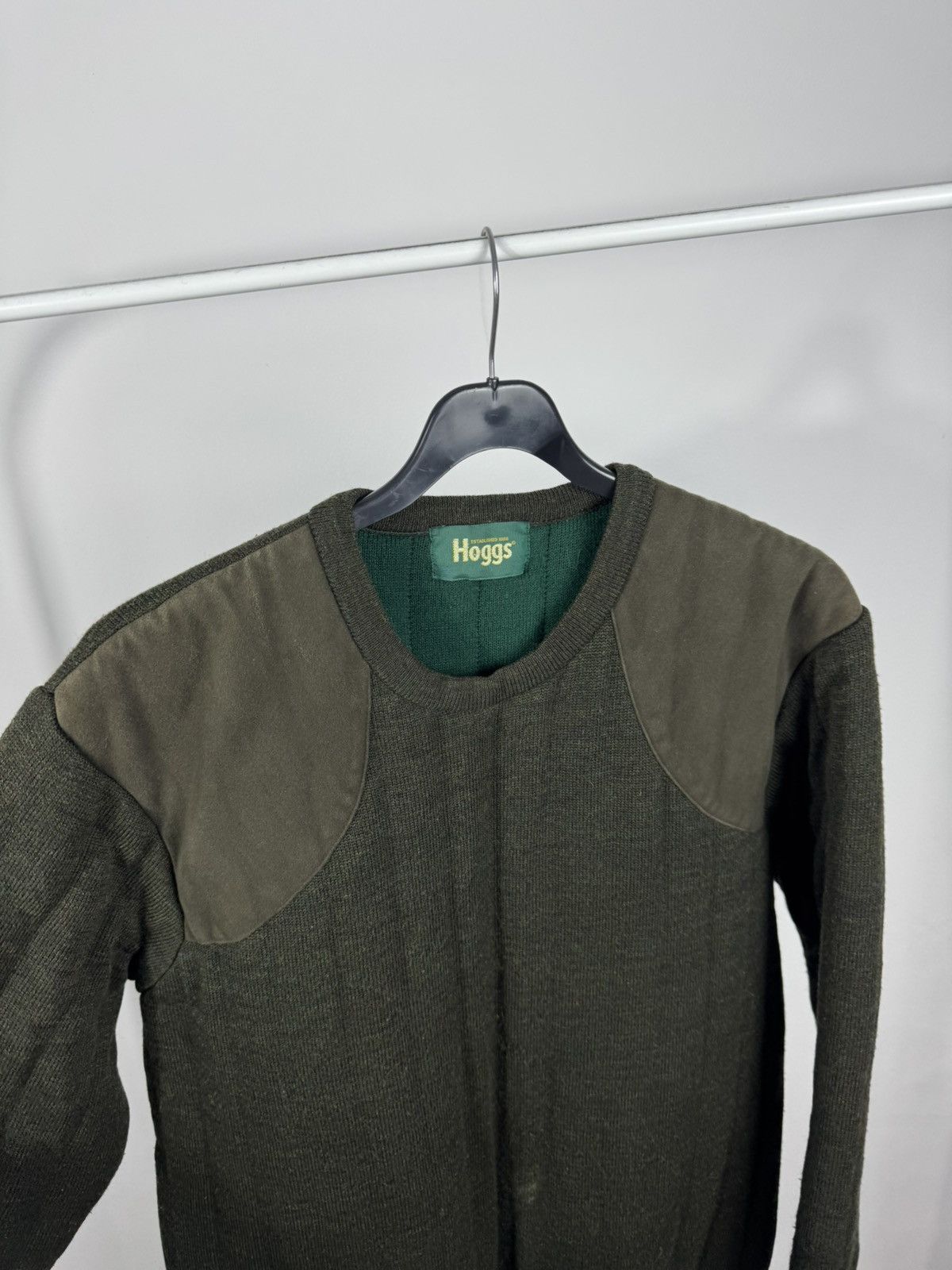 Other Hoggs Quiltknit Wool Hunting Sweater Padded Elbow Shoulder L Size US L / EU 52-54 / 3 - 4 Thumbnail