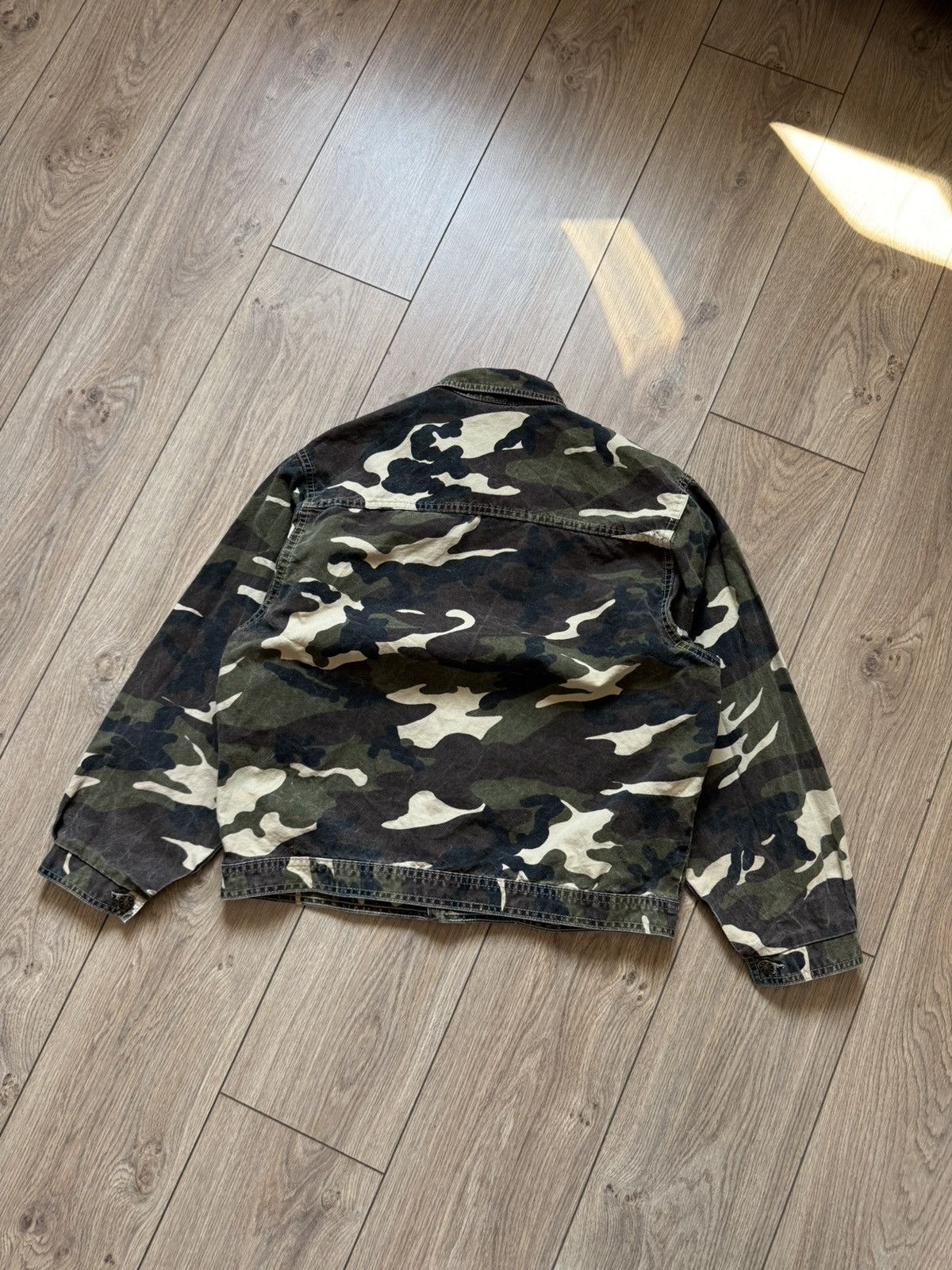 Designer VINTAGE CAMO CROPPED DENIM JACKET Size US S / EU 44-46 / 1 - 6 Thumbnail