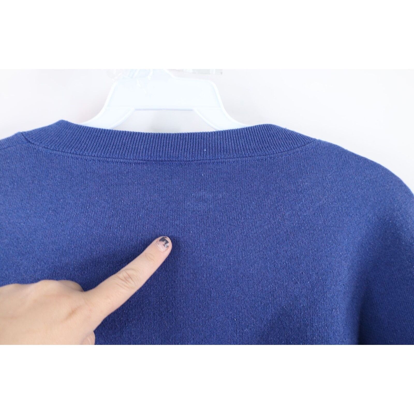 Vintage Vintage 90s Streetwear Faded Blank Crewneck Sweatshirt Size US XL / EU 56 / 4 - 10 Thumbnail