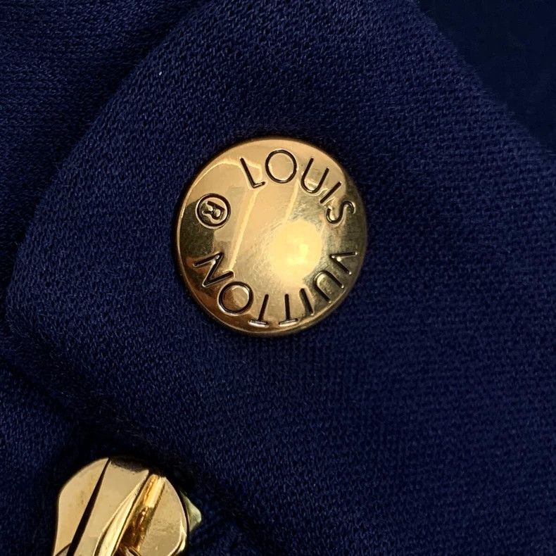 Louis Vuitton Louis Vuitton 22 navy blue logo printed cotton crew neck l Size XXL / US 16-18 / IT 52-54 - 6 Thumbnail