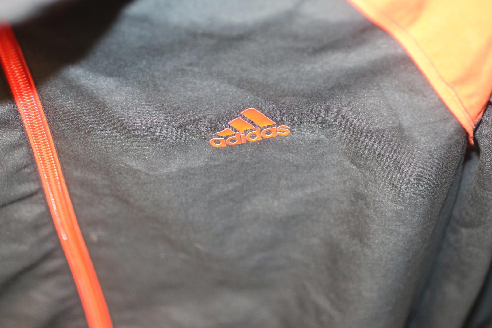 Adidas Adidas BlackORANGE Track Jacket Full Zip Athletic Streetwear Size US XL / EU 56 / 4 - 8 Thumbnail