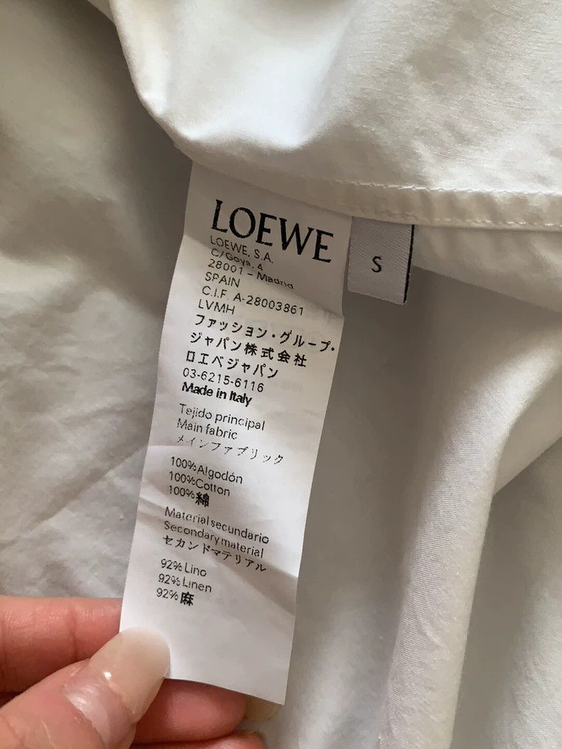 Loewe LOEWE Patchwork white cotton shirt Size S / US 4 / IT 40 - 4 Thumbnail