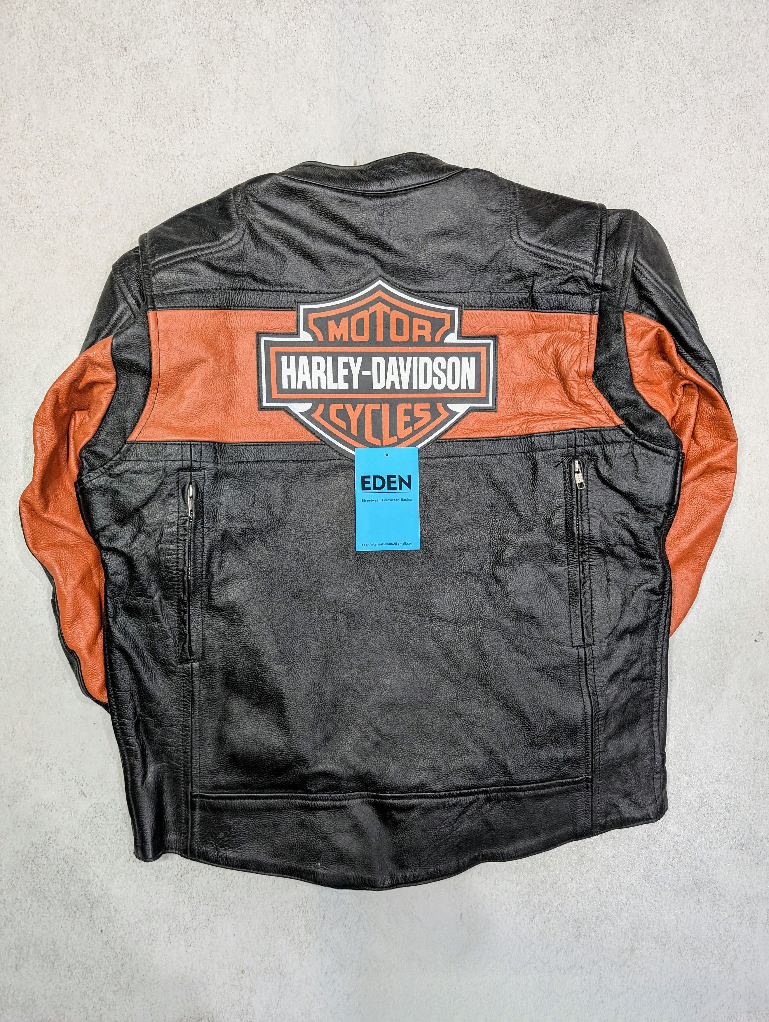 Harley Davidson Harley-Davidson Classic Leather Jacket Vintage Retro Size US L / EU 52-54 / 3 - 4 Thumbnail
