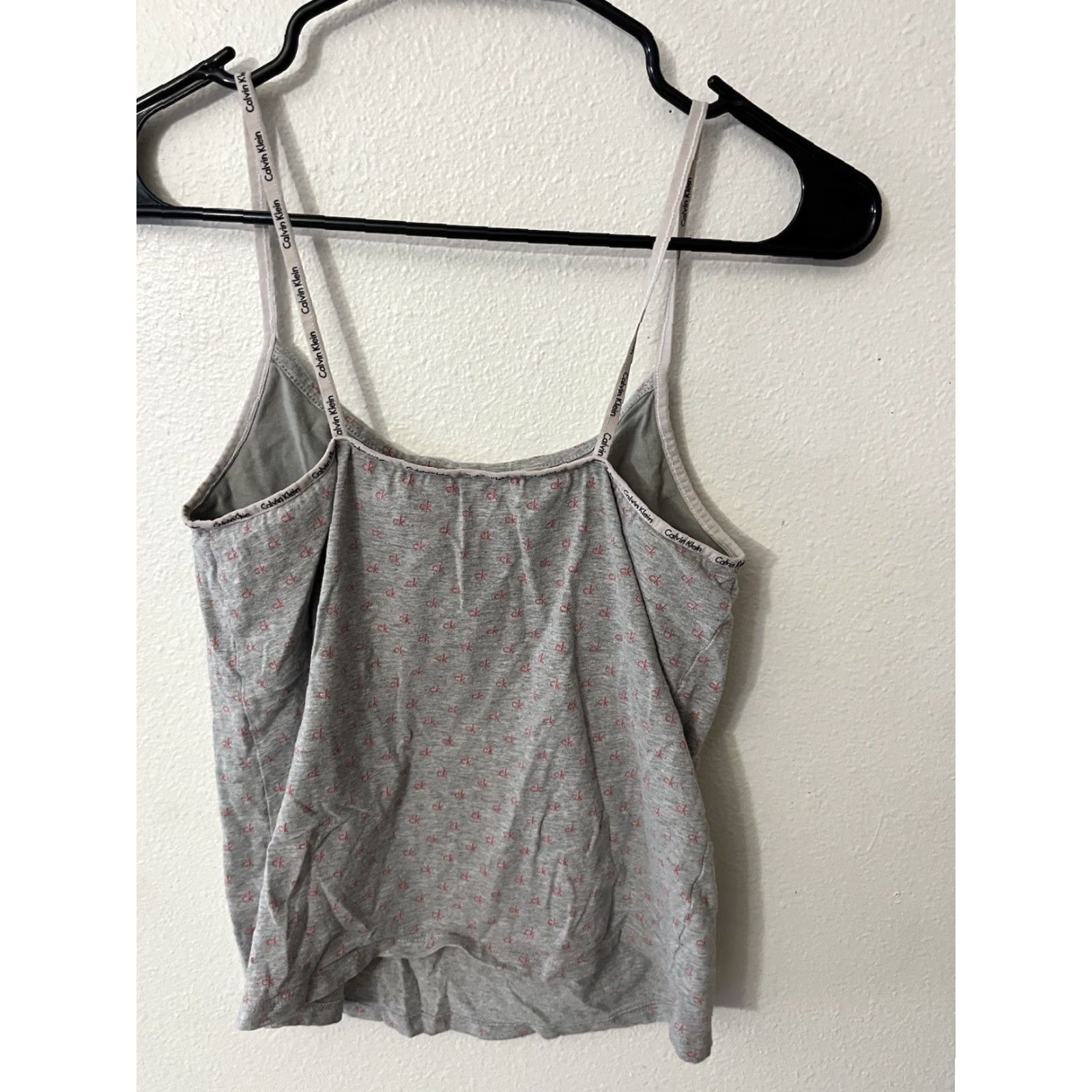 Calvin Klein Calvin Klein Tank Top Women Medium AOP Logo Gray Sleepwear Size M / US 6-8 / IT 42-44 - 3 Thumbnail