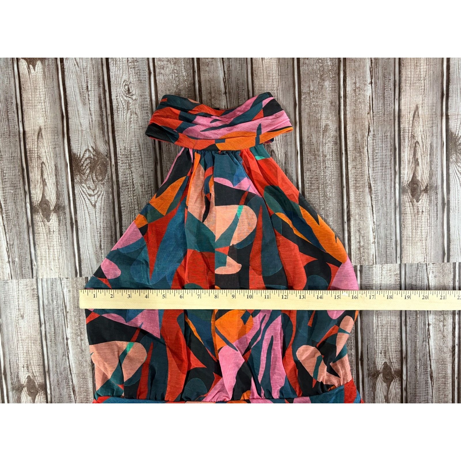 Other Rebecca Vallance Catalina Halter Neck Midi Dress sz 12 multi Size L / US 10 / IT 46 - 7 Thumbnail