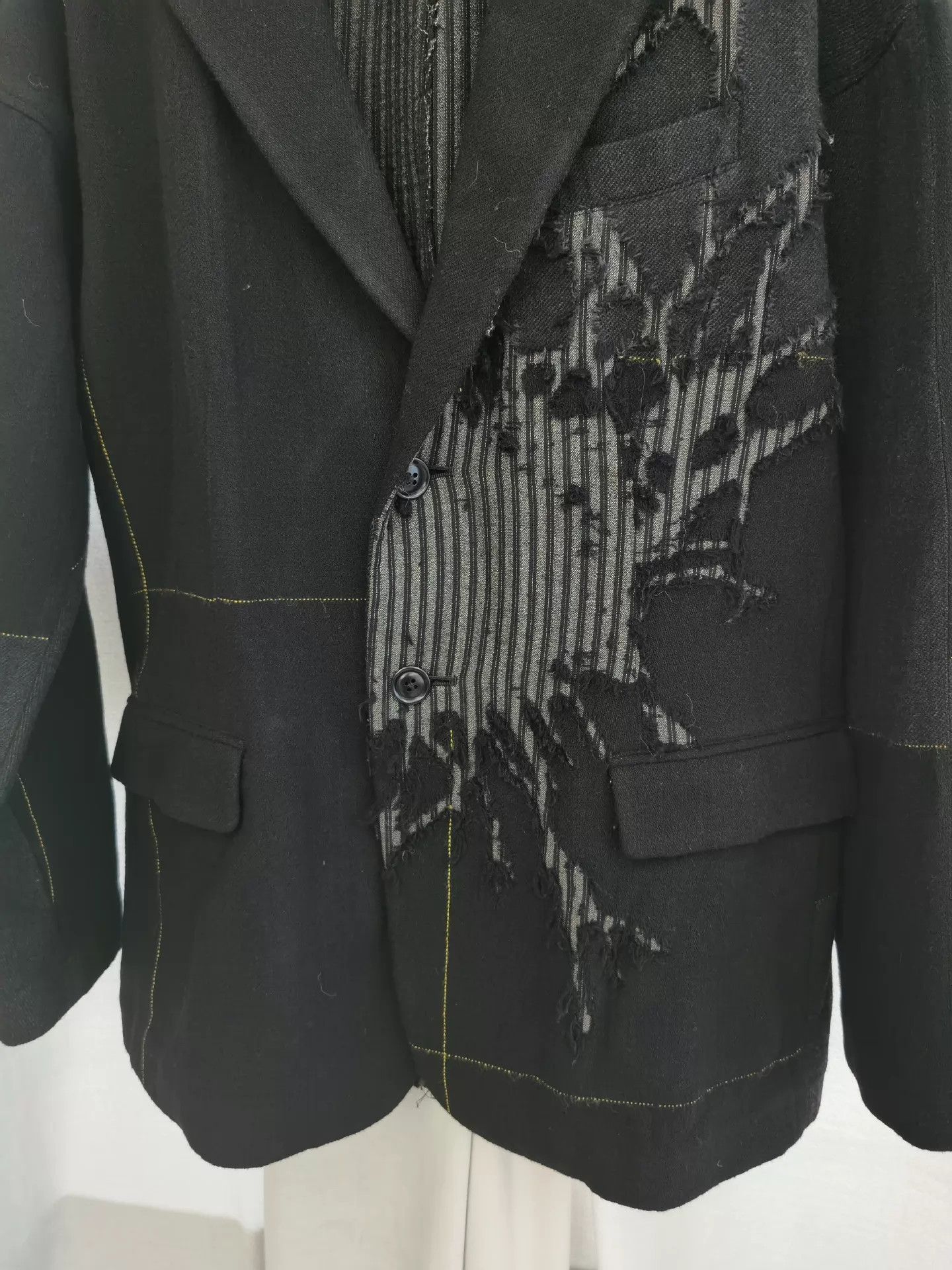 Yohji Yamamoto Yohji Yamamoto 2016AW Scratch-Patch Suit Jacket 2 98New Size US M / EU 48-50 / 2 - 2 Thumbnail