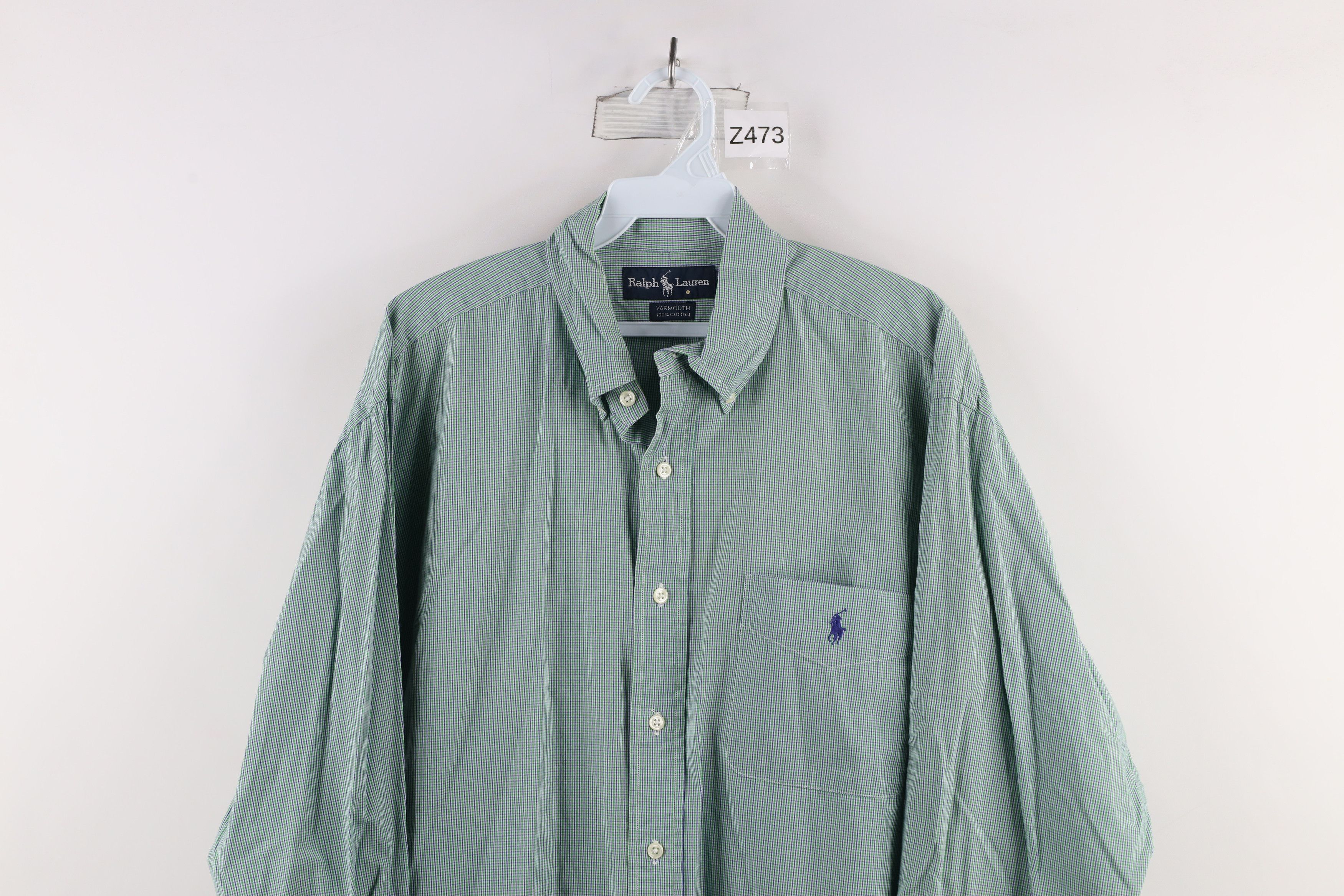 Polo Ralph Lauren Vintage 90s Ralph Lauren Collared Button Down Shirt Green Size US L / EU 52-54 / 3 - 2 Thumbnail