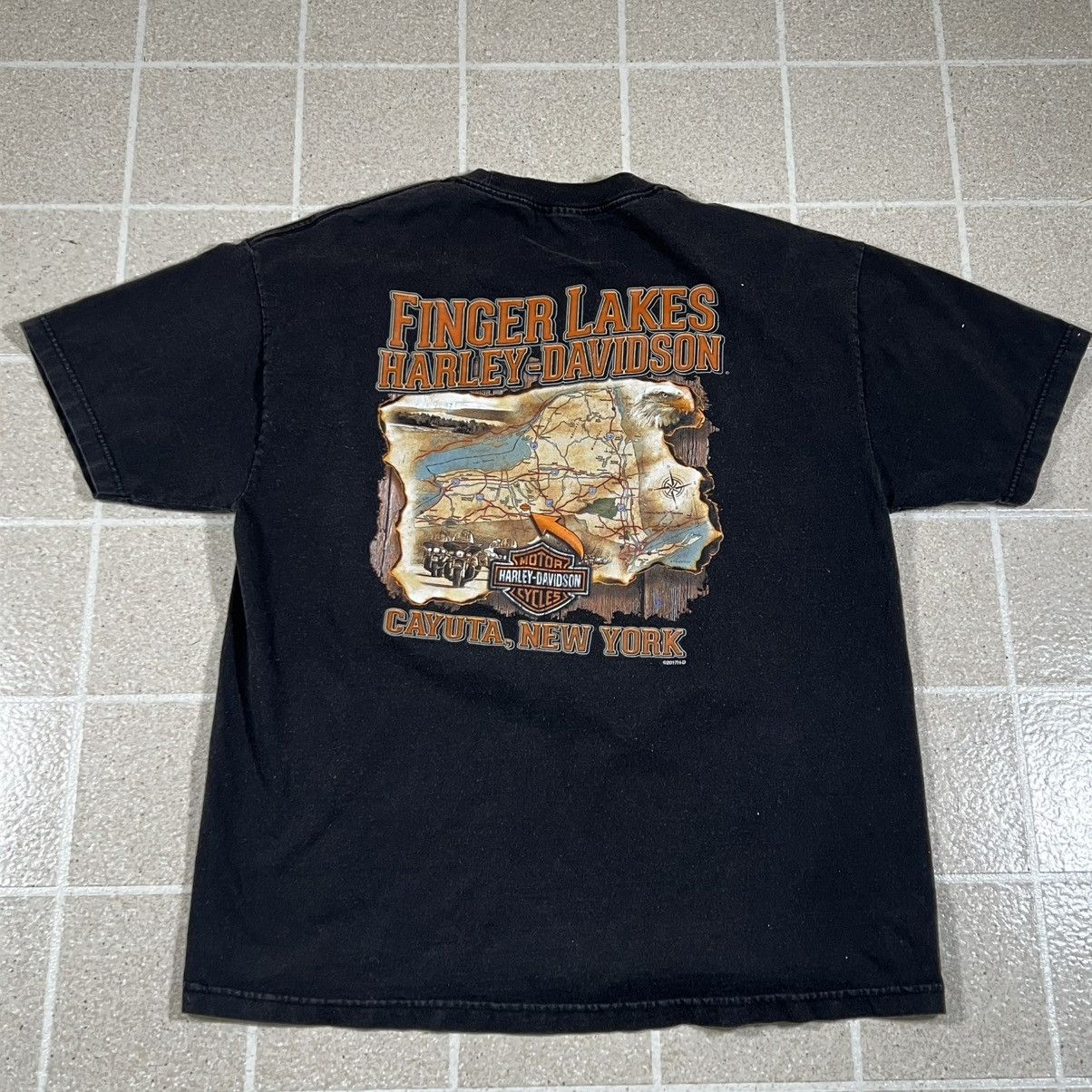 Harley Davidson Vintage Y2K Harley Davidson Finger Lakes Tshirt Size XL Size US XL / EU 56 / 4 - 3 Thumbnail