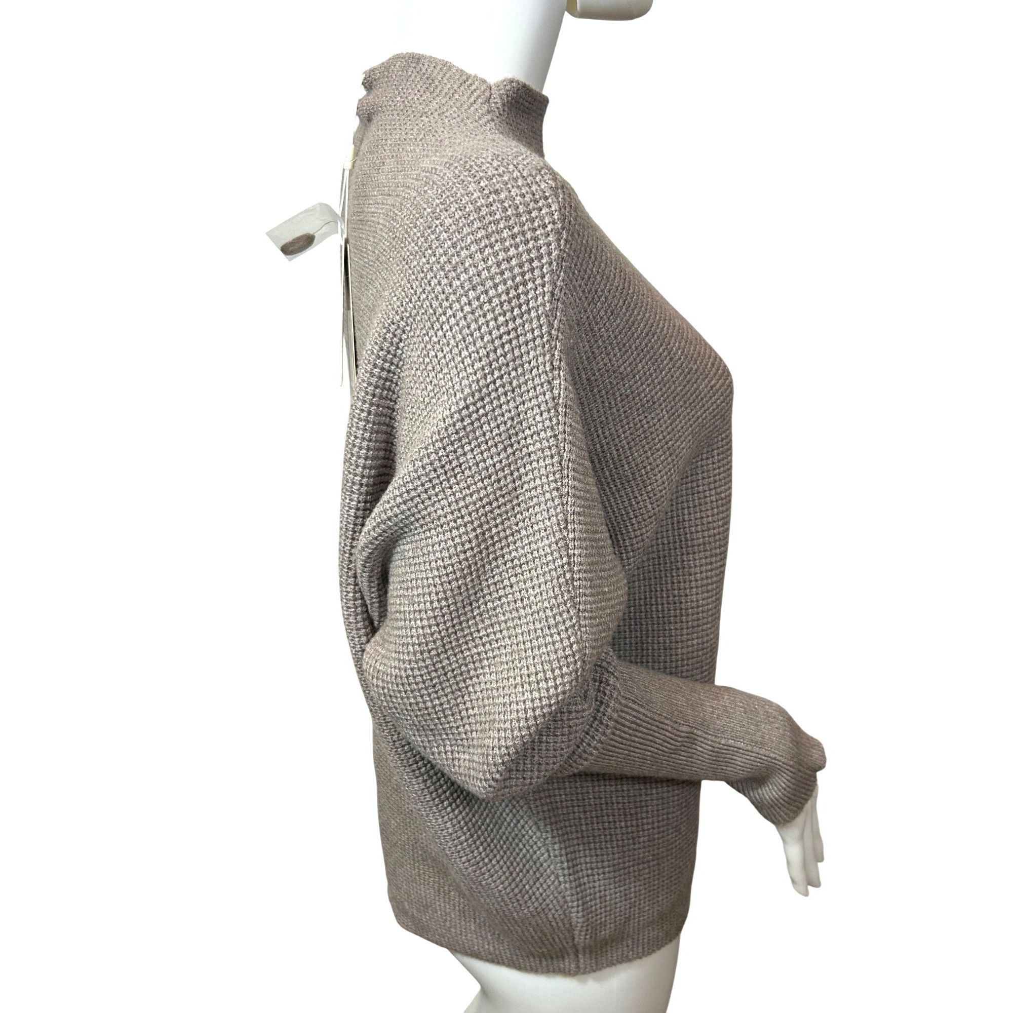 Other Cyrus Sweater S Mock Neck Long Sleeve Taupe (Cinder) Oversiz Size S / US 4 / IT 40 - 4 Thumbnail