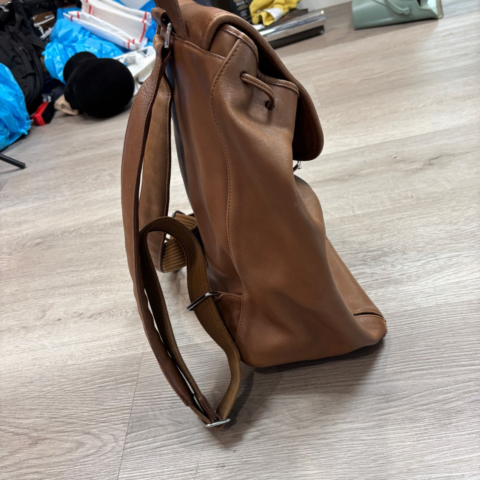 Coach Rare Vintage Coach 5408 Drawstring Buckle Leather Backpack Size ONE SIZE - 4 Thumbnail