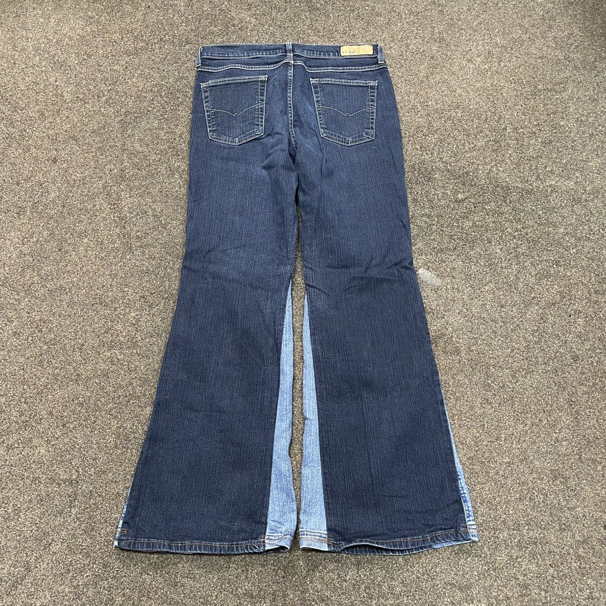 Vintage Y2K Baggy Wide Leg Distressed Flare Jeans Skate Streetwear Size 36" / US 14 / IT 50 - 2 Thumbnail