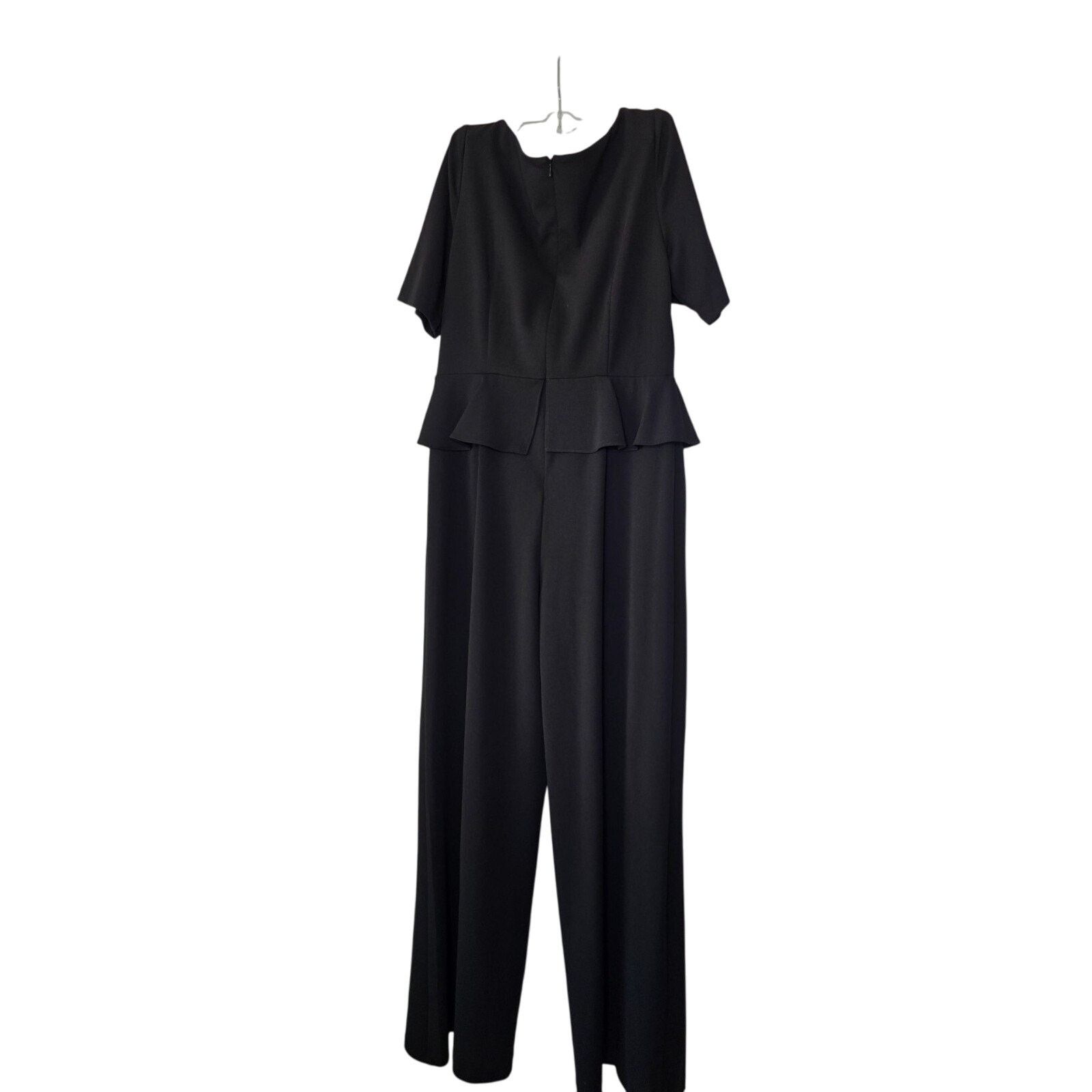 Adrianna Papell ADRIANNA PAPELL Womens Black Gathered Jumpsuit Size 42" / US 20 - 16 Thumbnail