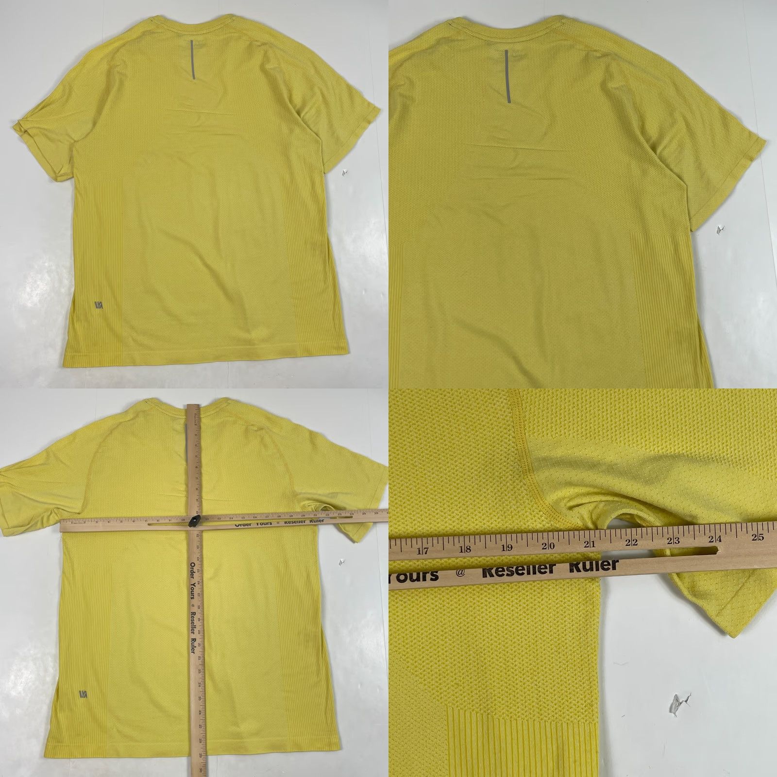 Vintage VRST Shirt Mens XL Yellow Circuit Short Sleeve Seamless Breathable Lightweight Moisture Wicking Size US XL / EU 56 / 4 - 8 Thumbnail