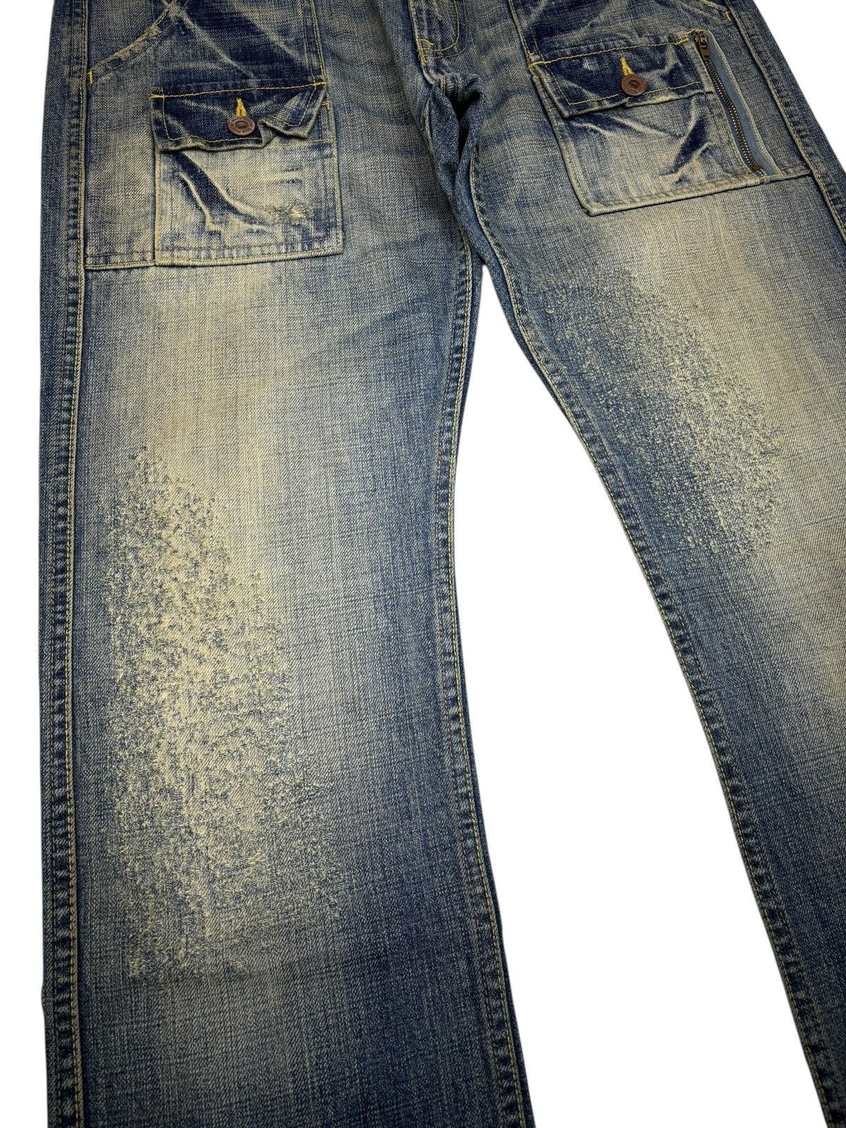 Kapital Vintage Japanese Back Number Mud Wash Bush Jeans Size US 32 / EU 48 - 10 Thumbnail