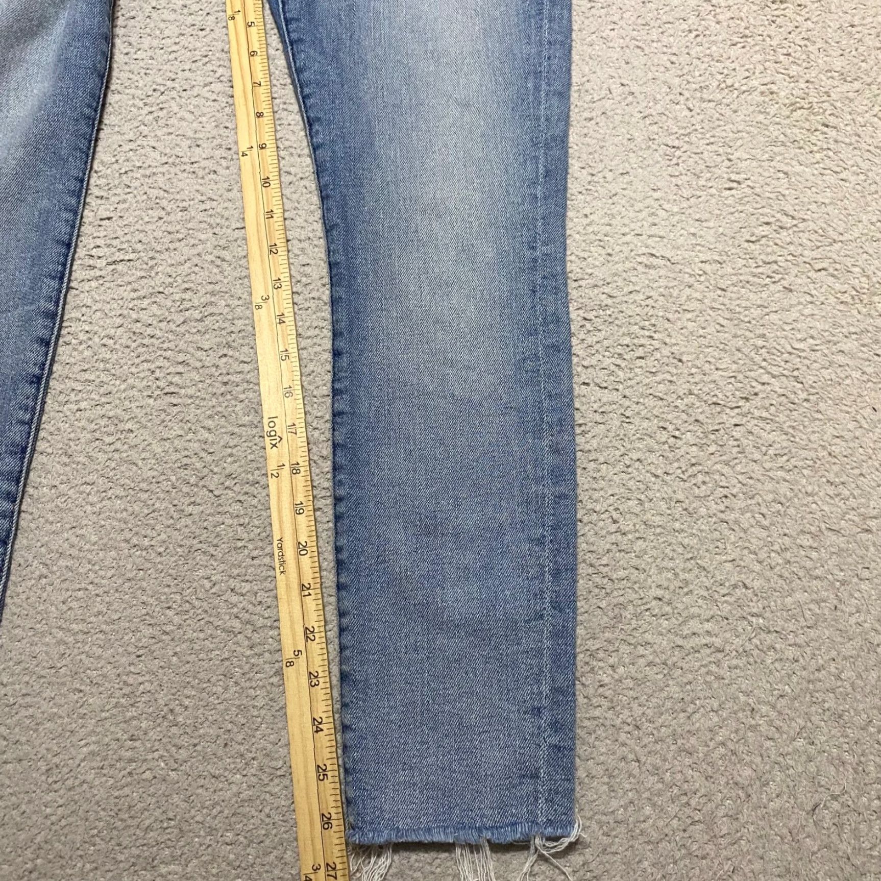 7 For All Mankind 7 For All Mankind Jeans Womens Skinny High Rise Blue Denim 27 Medium Stretch 5-Pocket Style Womens Bay? 27 Size 26" / US 2 / IT 38 - 6 Thumbnail