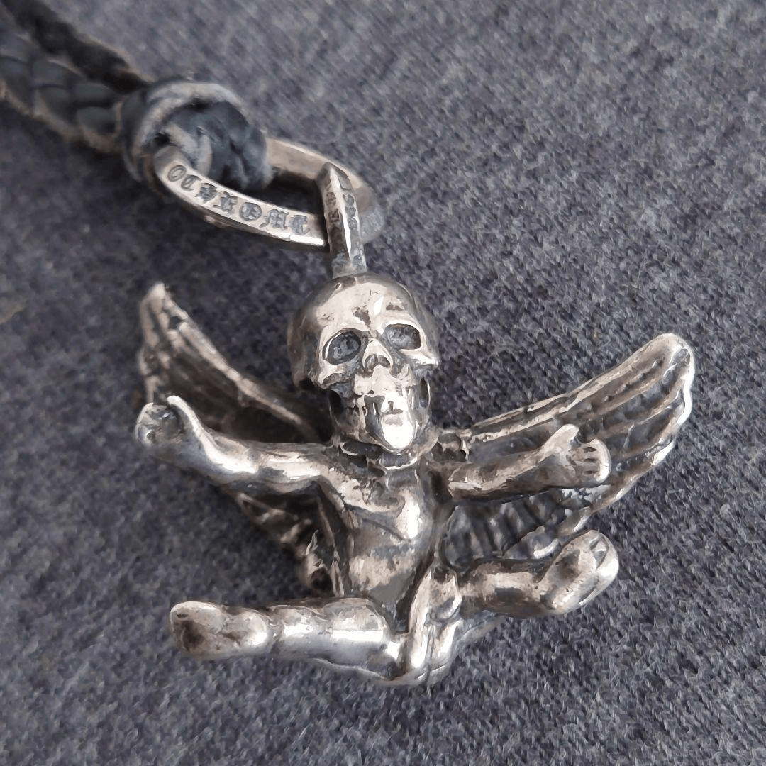 image of Chrome Hearts Foti Exclusive Miss Lerlene Silver Pendant, Men's