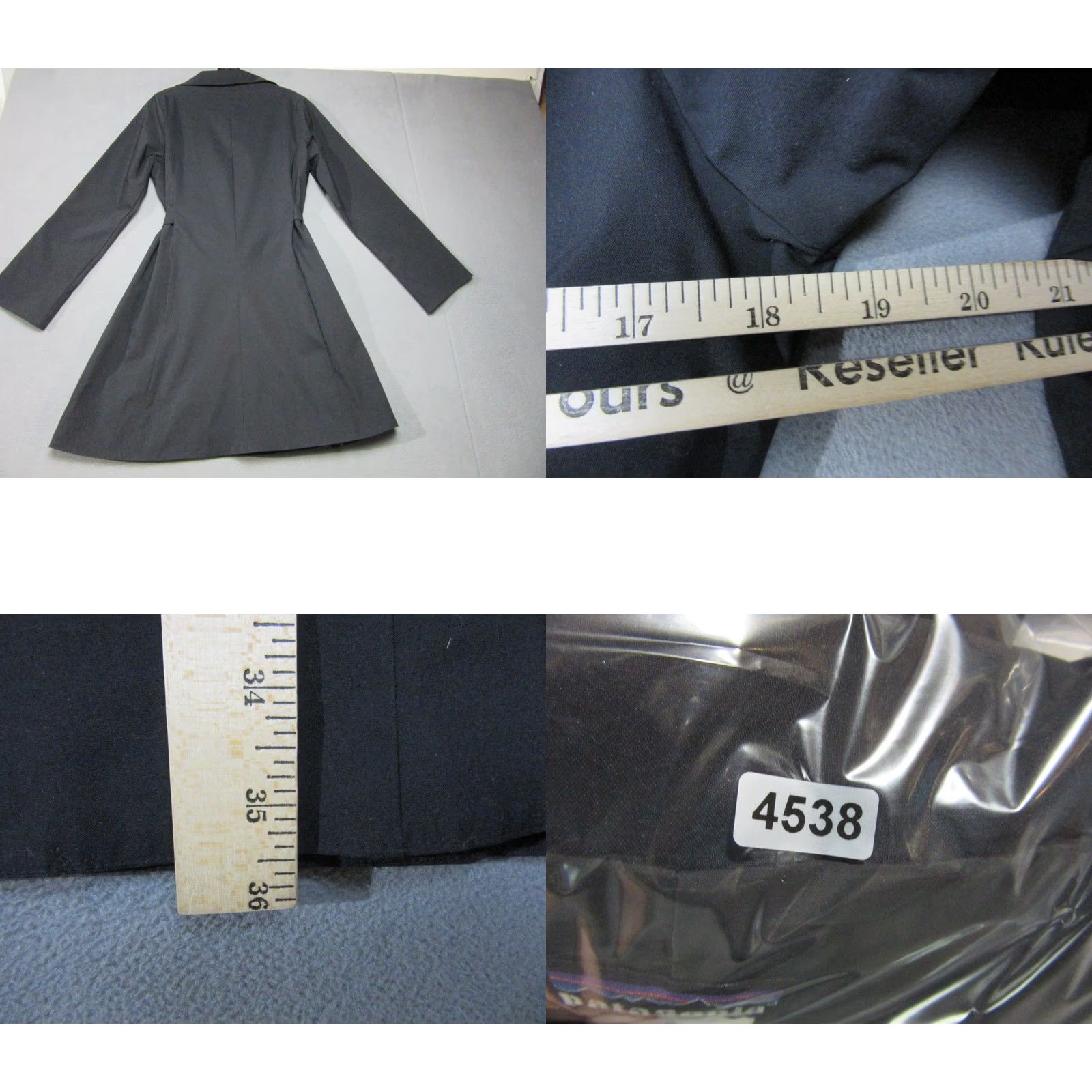 Patagonia Patagonia Coat Womens Medium Black Lined Larissa Trench Worn Wear Belted Woolless? Polyester Lined Coat Size M / US 6-8 / IT 42-44 - 9 Thumbnail