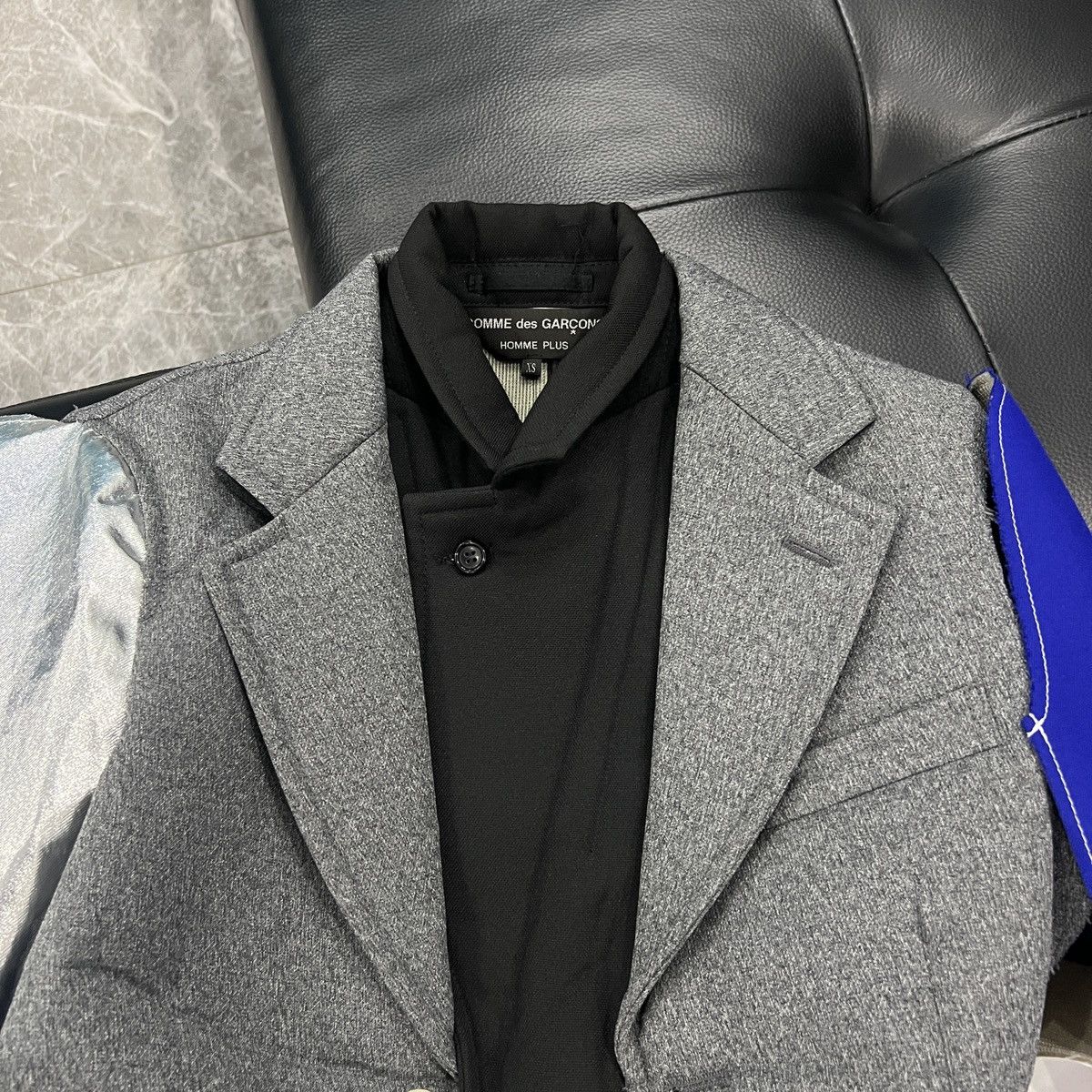 Comme des Garcons Homme Plus Comme des Garçons Homme Plus SS21 Runway Deconstructed Bonde Size 40S - 17 Thumbnail