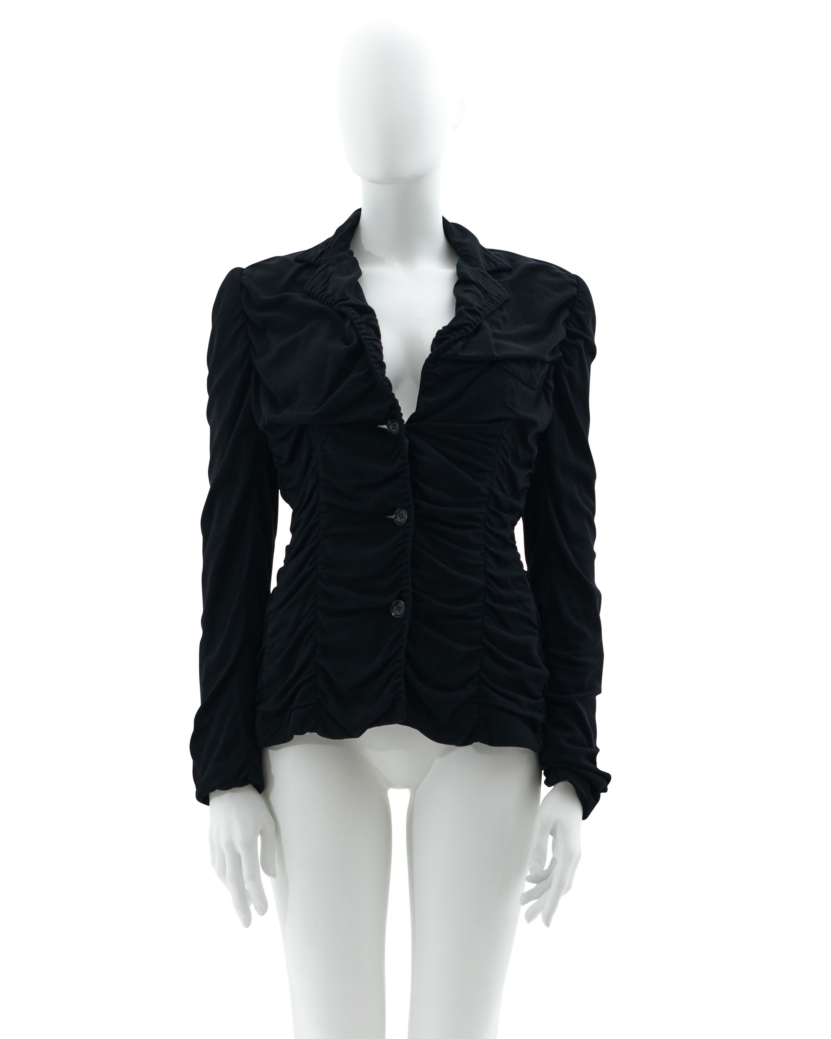 S/S 2003 Black ruched jacket