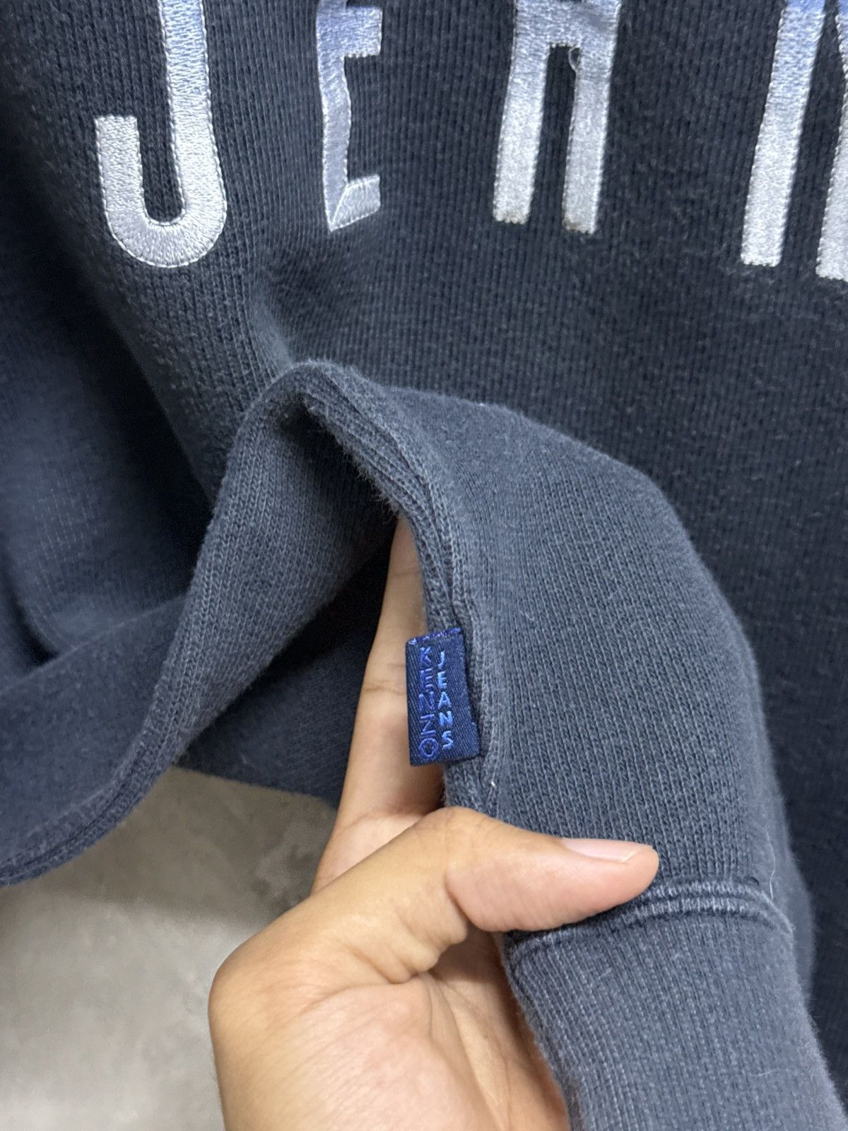 Kenzo Vintage Kenzo Jeans Indigo Sweatshirt Size US M / EU 48-50 / 2 - 4 Thumbnail