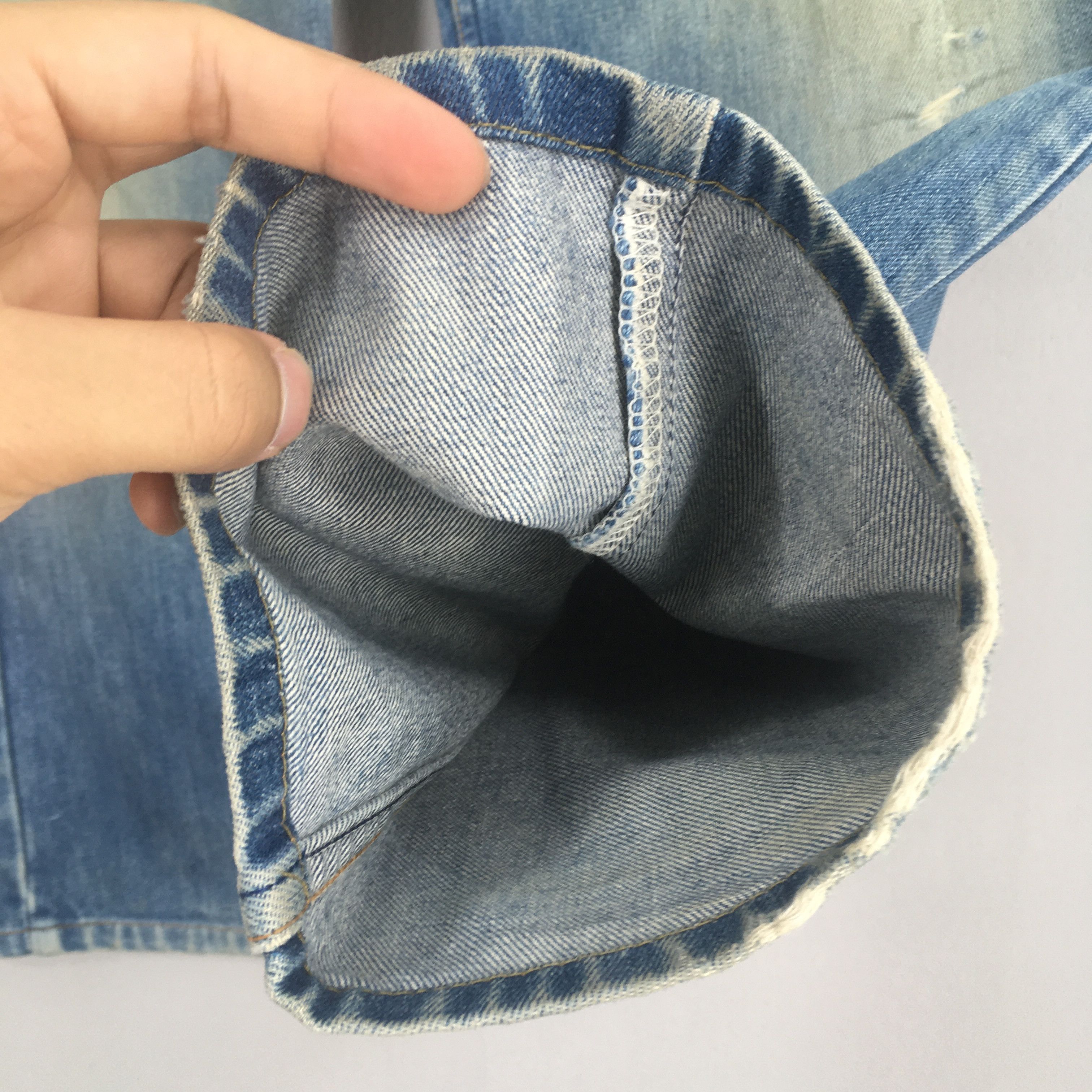 Levi's Size 32x29 Vintage 90s Levis 505 Blue Stonewash Jeans S1963 Size US 32 / EU 48 - 5 Thumbnail