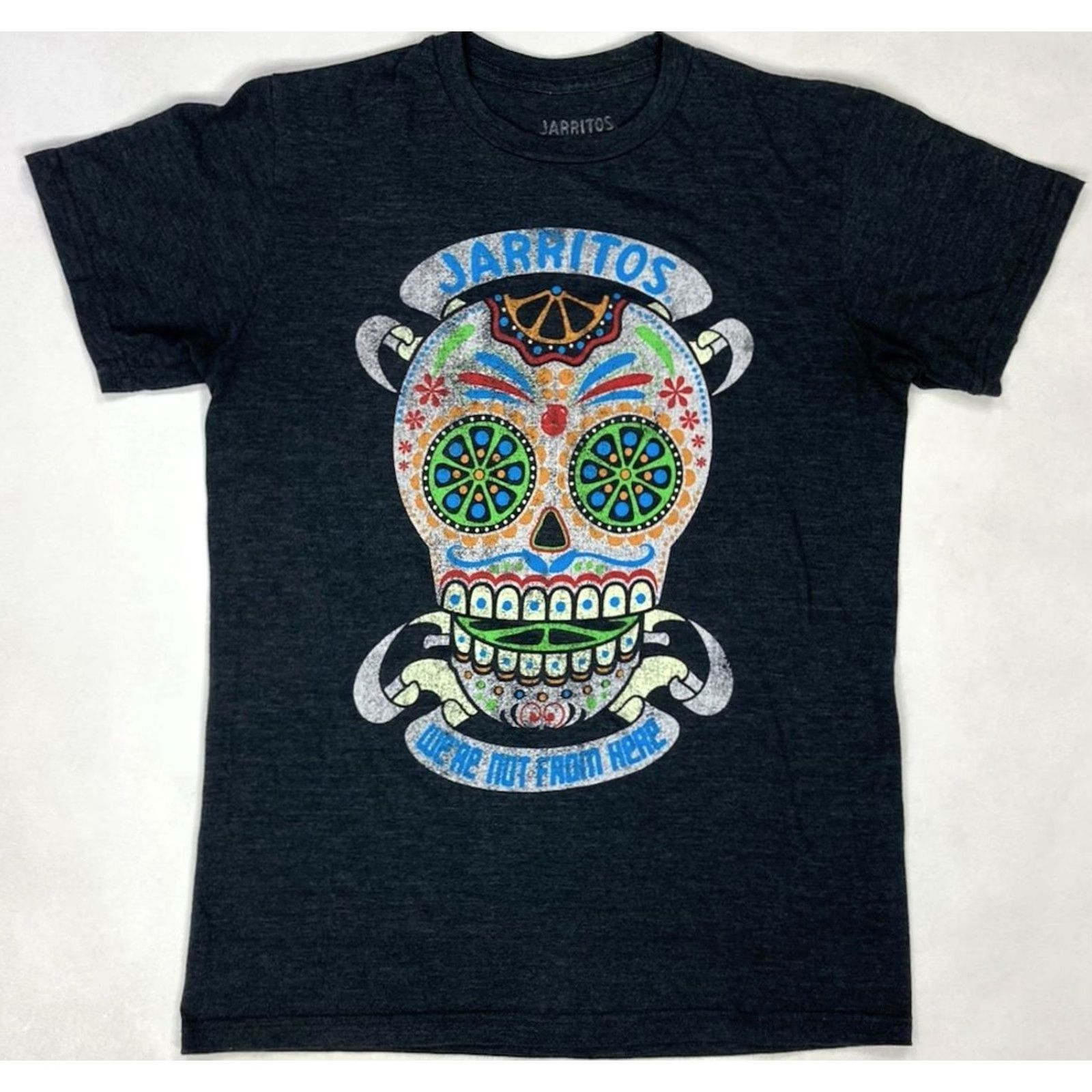 Ripple Junction VINTAGE Ripple Junction Jarritos We're Not From Here Skull Graphic Shirt Men Small Short Sleeve Gray Size US S / EU 44-46 / 1 - 2 Thumbnail