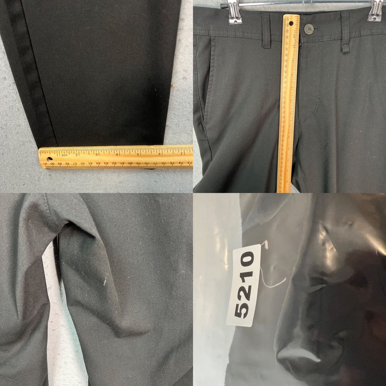 Zara Zara Mens Dress Pants Slim Black 29 Slim Fit Tapered Leg Flat Front Zip Button Polyester Viscose Pants Men Regular 28in Inseam 7/10 Vintage No Size US 29 - 8 Thumbnail