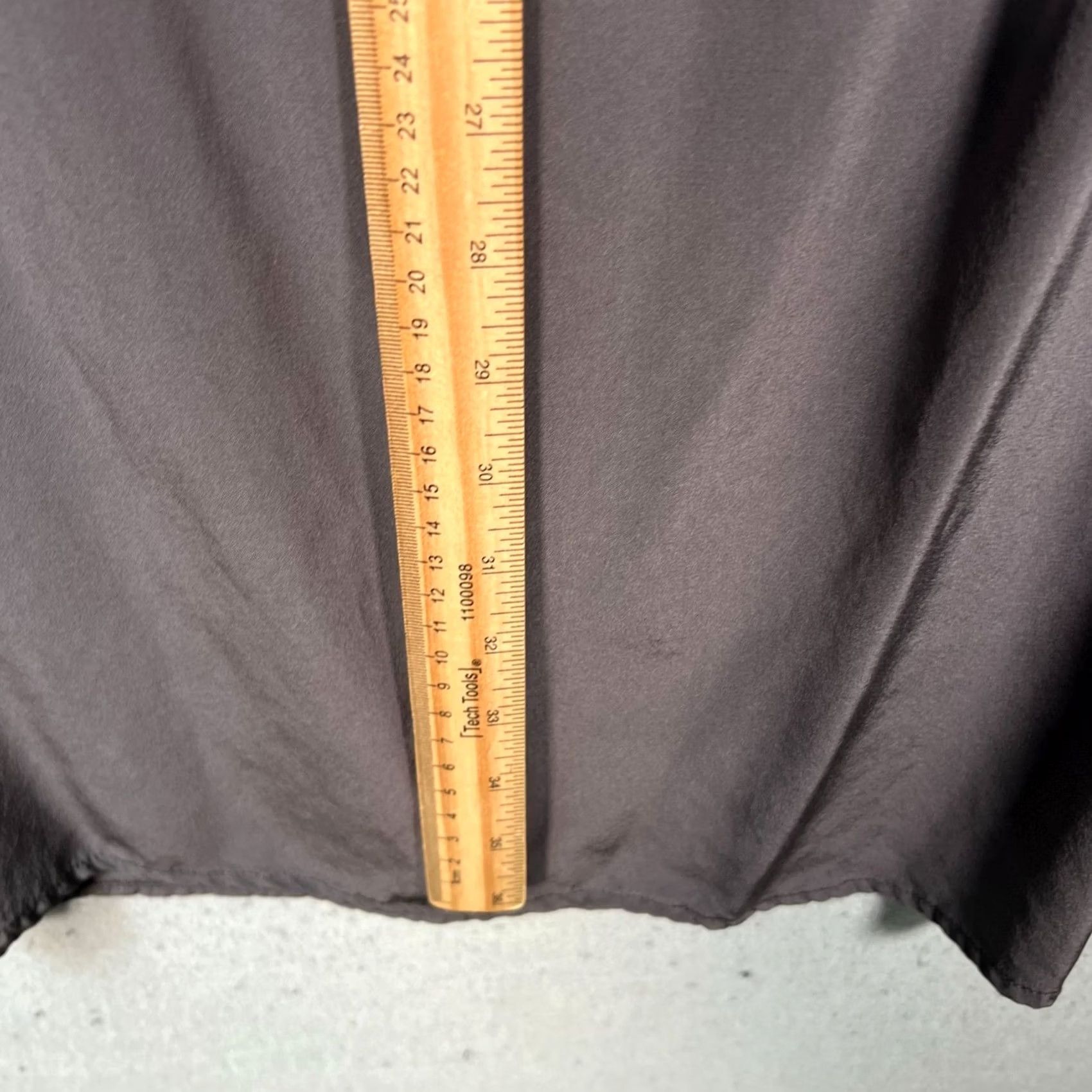 Vintage Cuyana Shirt Dress Gray 100% Silk Small Womens Midi Long Sleeve Collared Button Made In USA Boys/Adults? Size S / US 4 / IT 40 - 6 Thumbnail