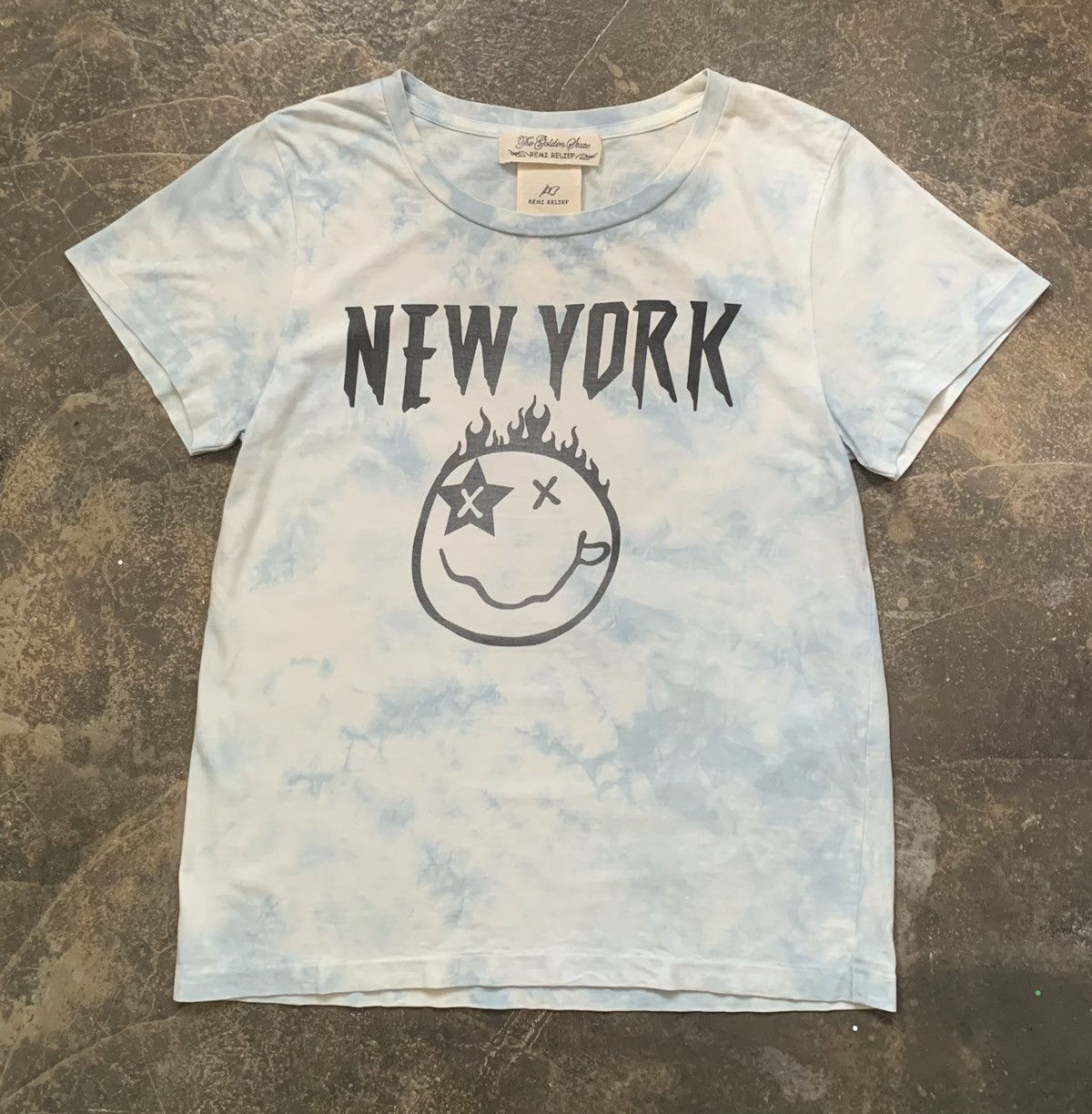 Remi relief new york city Like Nirvana face Cropped tee