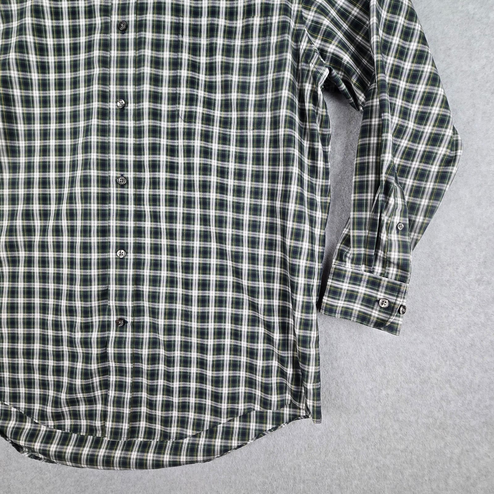 Lands' End Lands' End 16-32 Men Long Sleeve Checkered Button Down Shirt Size US L / EU 52-54 / 3 - 6 Thumbnail