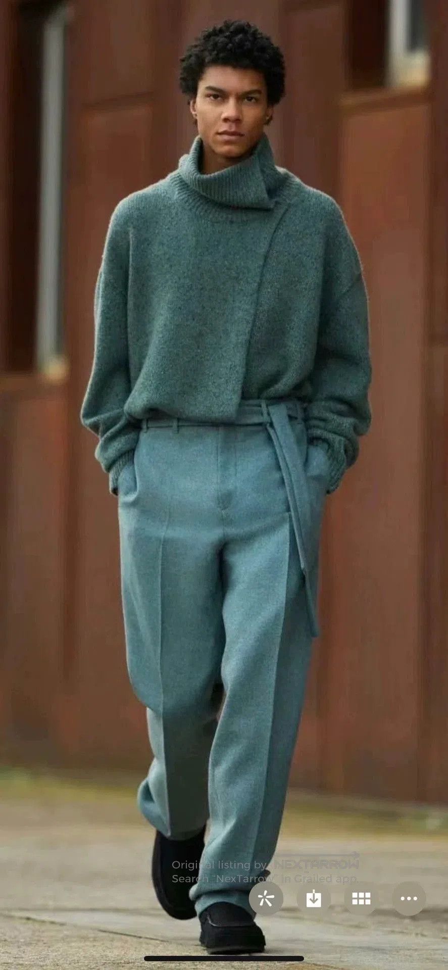 Ermenegildo Zegna Gray Turtleneck Sweater . Size US L / EU 52-54 / 3 - 2 Thumbnail
