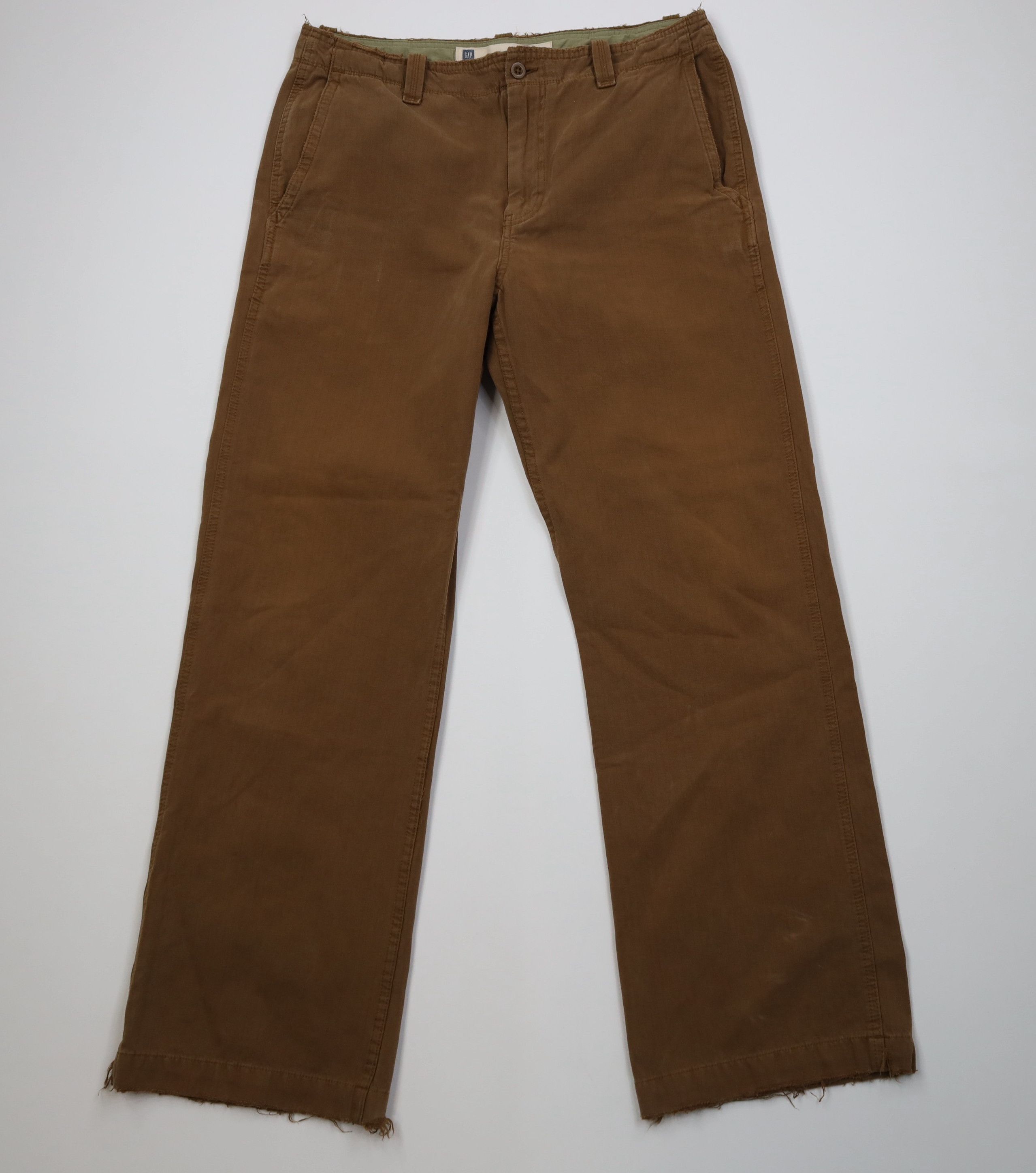 Gap Vintage Y2K Gap Pinstriped Boot Cut Wide Leg Pants Brown Size US 36 / EU 52 - 1 Thumbnail