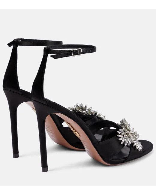 Aquazzura o1srvl11e1024 Heel in Black Size US 10 / IT 40 - 3 Thumbnail