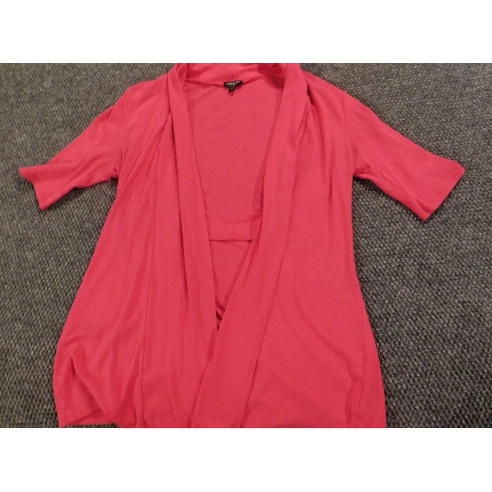 Express Express Womens Cardigan Sweater M Pink Crew Neck Short Sleeve Regular Knit Cotton Embroidered Open Stitch Vintage: No Brand: Express, - Size M / US 6-8 / IT 42-44 - 3 Thumbnail