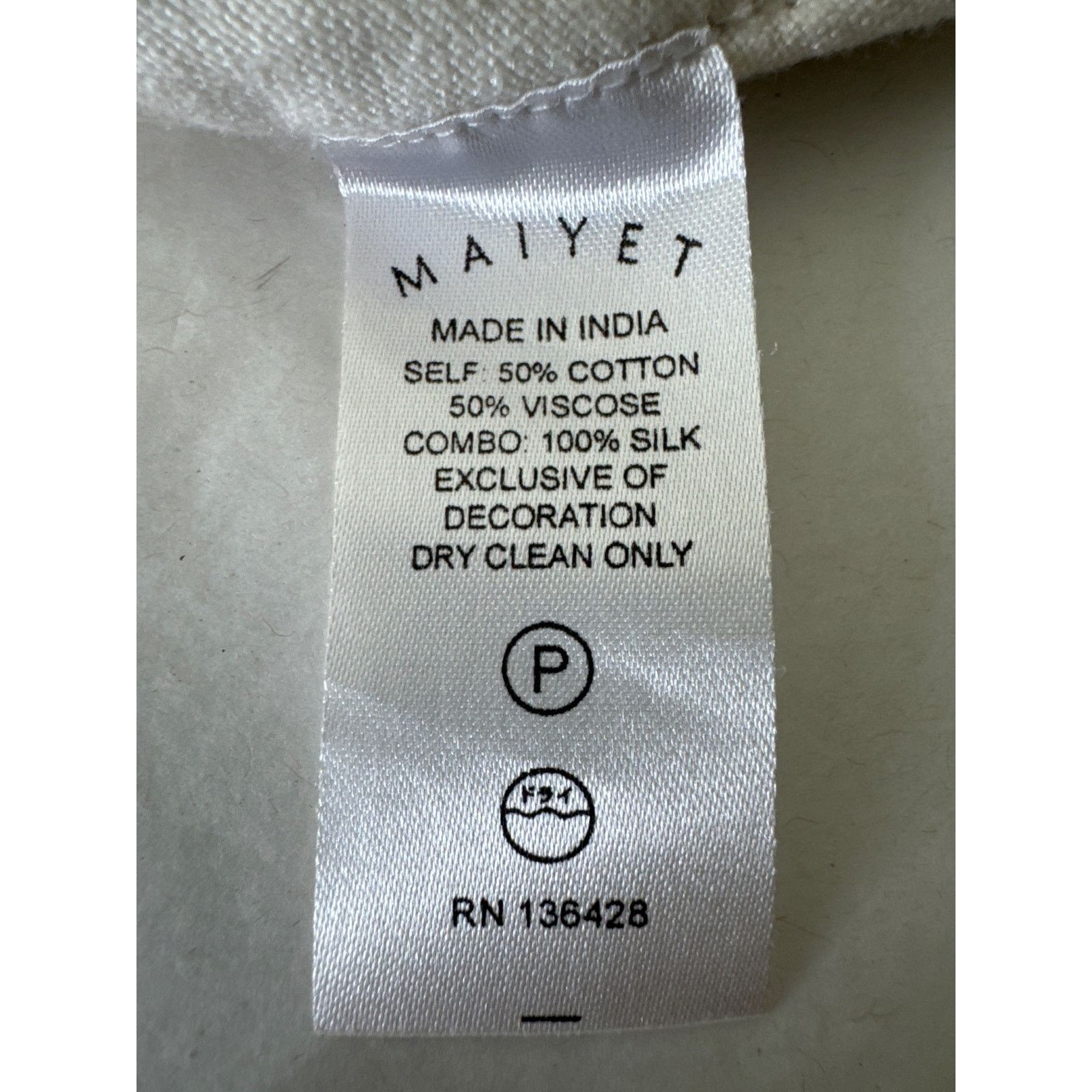 Other MAIYET Embellished Cotton Blend Cut Out Top Size 36 Size S / US 4 / IT 40 - 10 Thumbnail