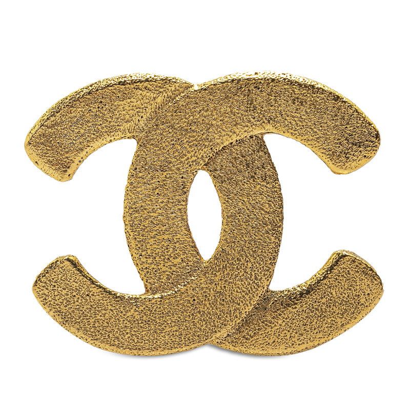 Chanel Chanel Chanel Vintage Gold Plated Brooch Metal Brooch in Great Condition Size ONE SIZE - 1 Thumbnail