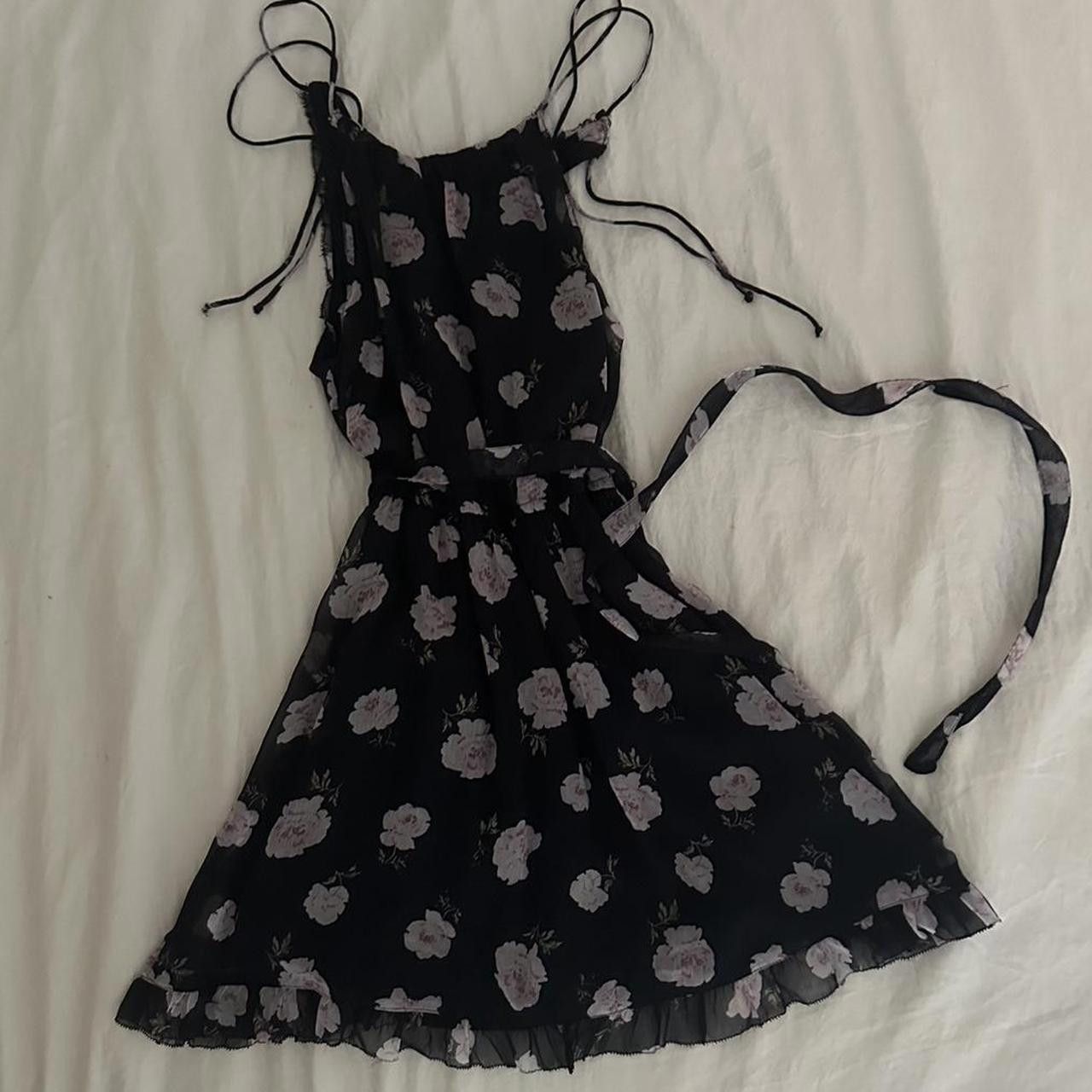 Abercrombie & Fitch Abercrombie & Fitch Women's Black and Pink Dress Size XS / US 0-2 / IT 36-38 - 2 Thumbnail