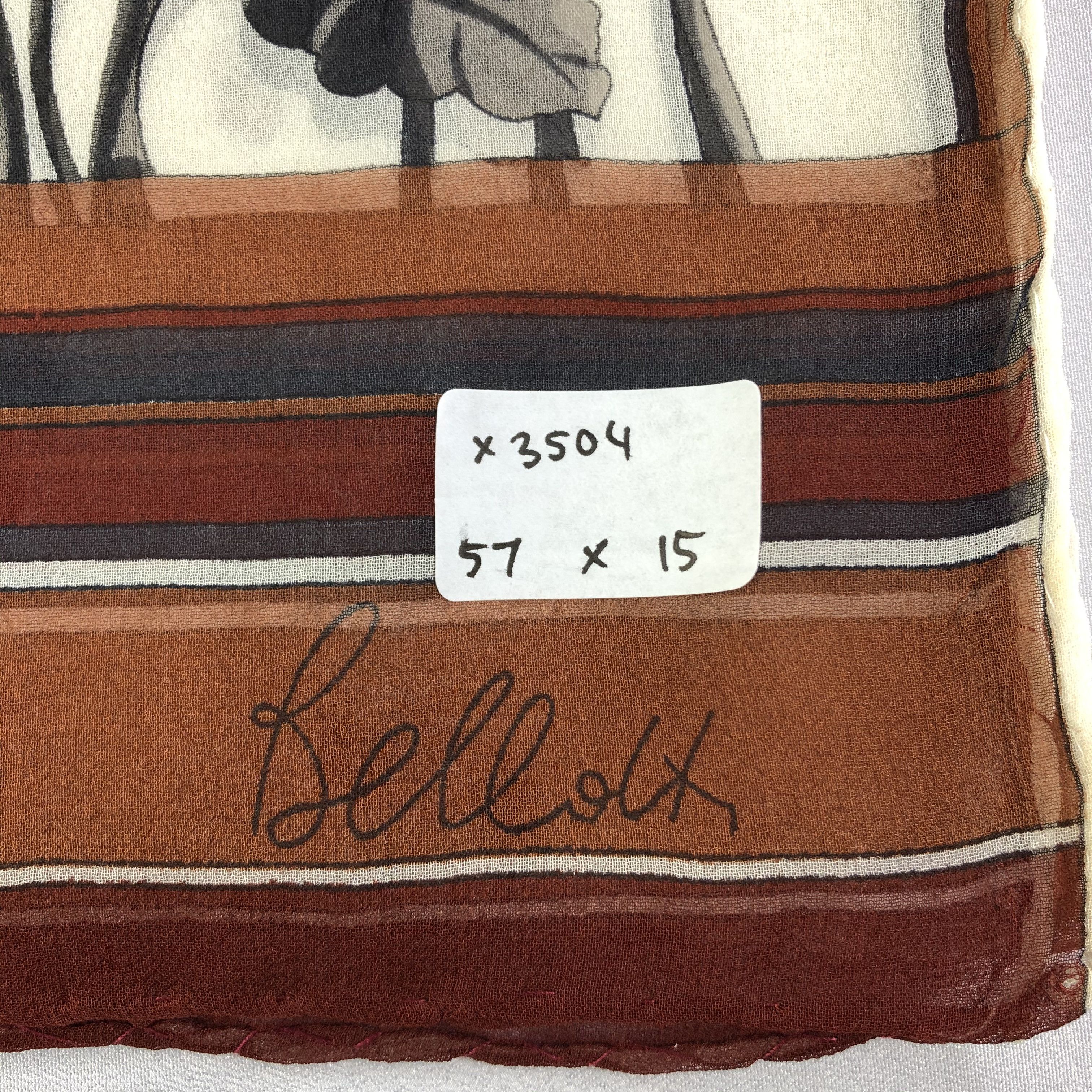 Vintage Vintage Silk Scarf Size ONE SIZE - 5 Thumbnail