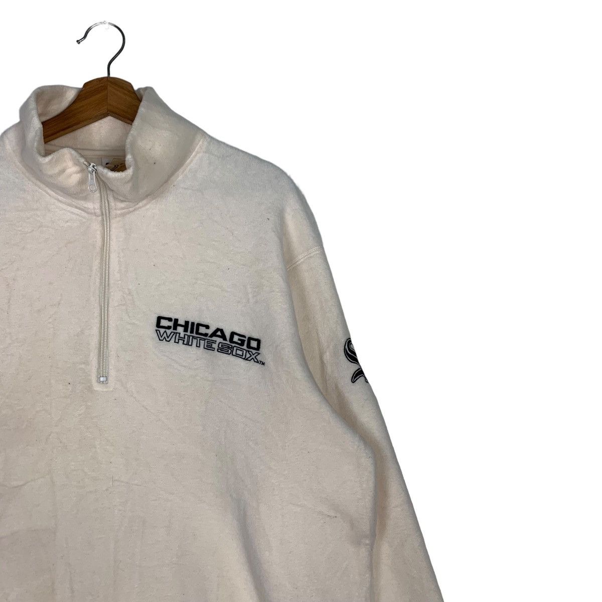 MLB MLB CHICAGO WHITE SOX HALF ZIP FLEECE SWEATSHIRT #0076-C5 Size US XL / EU 56 / 4 - 6 Thumbnail