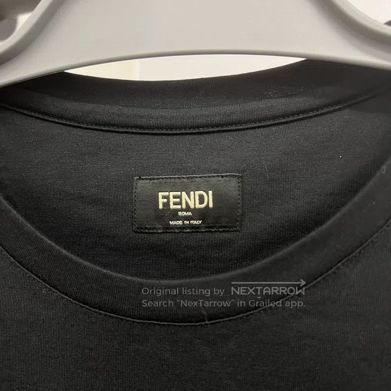 Fendi Fendi Plain-colored round-necked short-sleeved sweater Size US XS / EU 42 / 0 - 3 Thumbnail