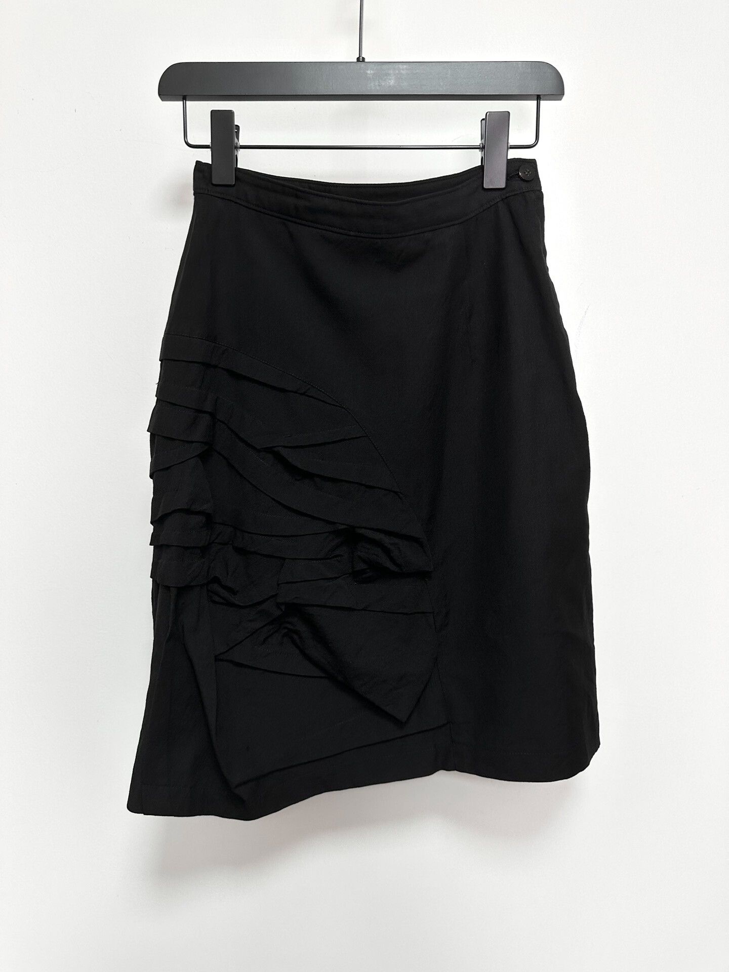 Comme des Garcons 1980s Comme des Garçons Black Ruffled Skirt Size 31" - 1 Thumbnail