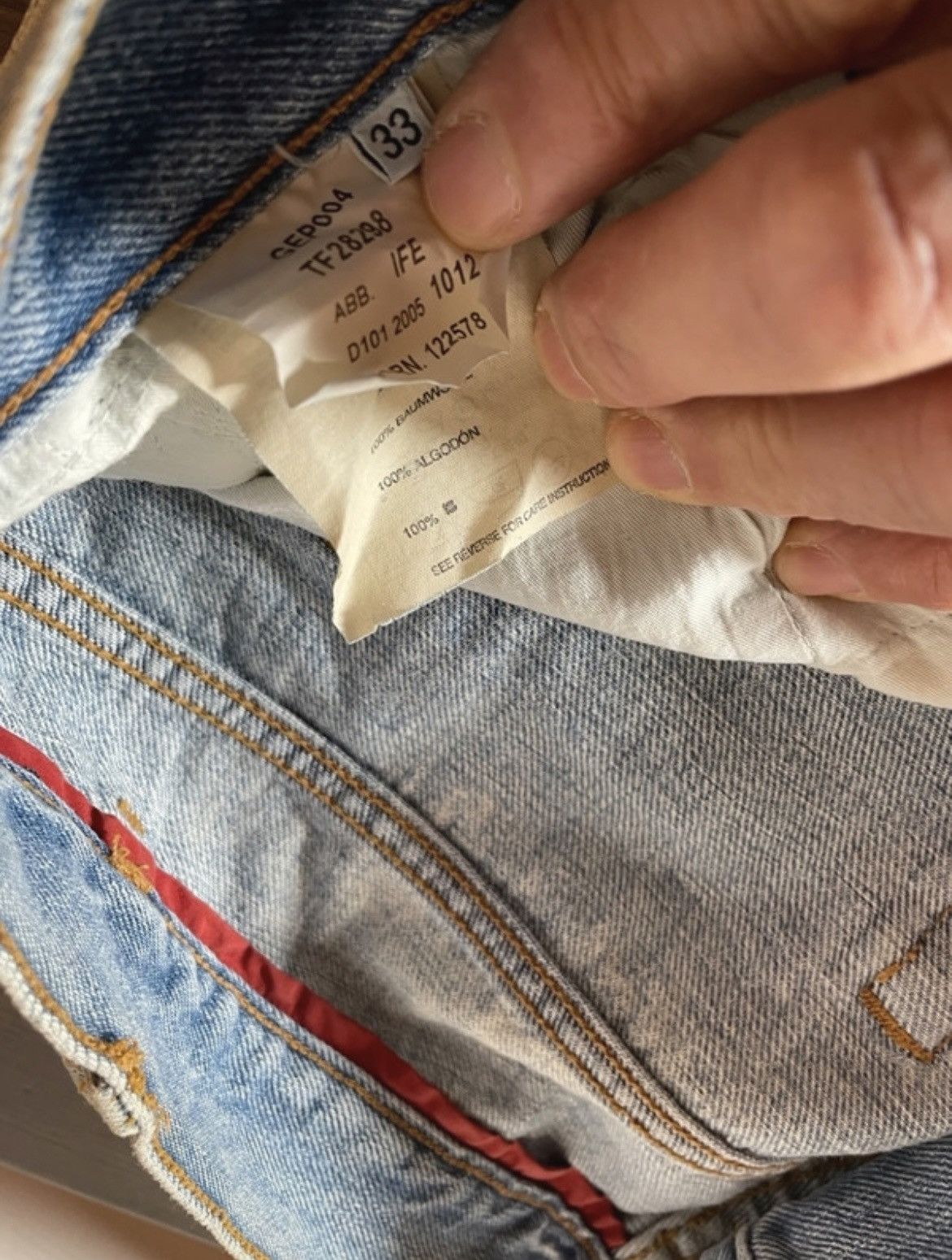 Prada Prada 2005 Mainline Vintage Overdyed Work Denim Jeans Rare Size US 34 / EU 50 - 5 Thumbnail