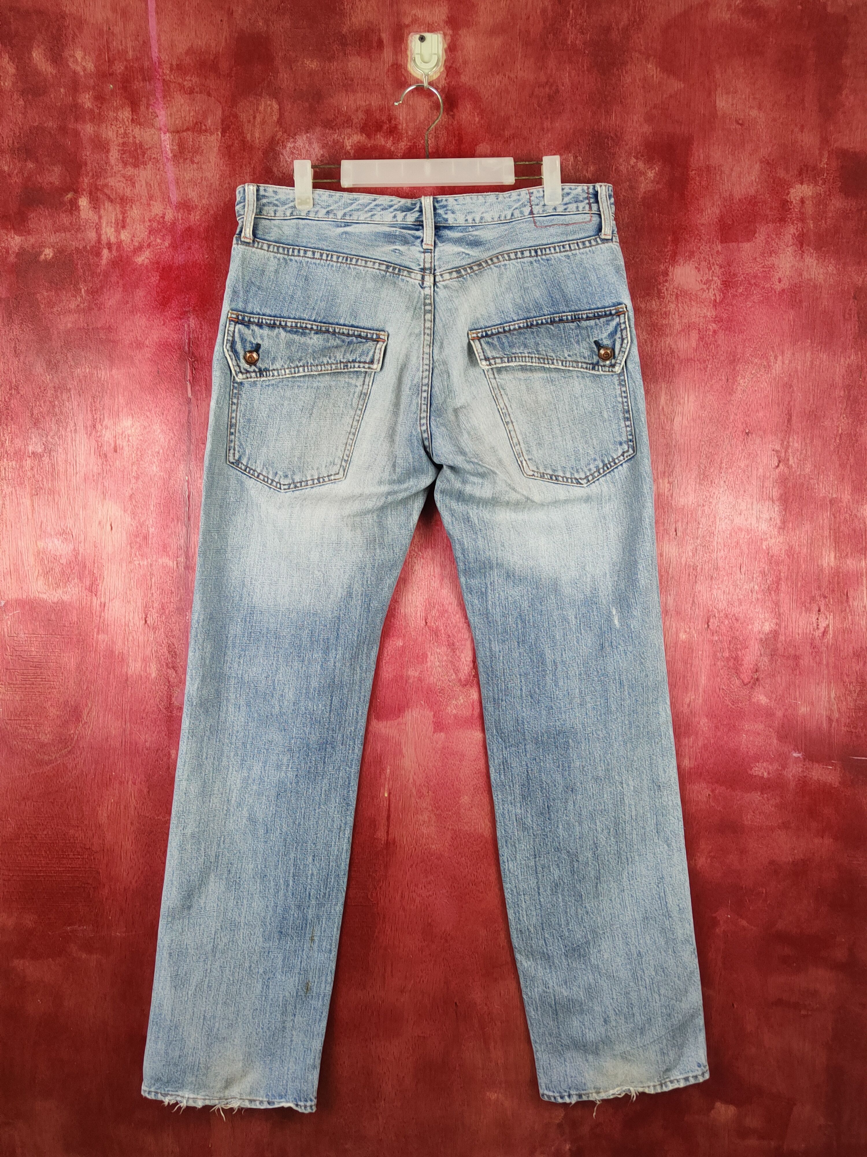 Global Work Global Work Blue Distressed Multipocket Denim #S1611 Size US 34 / EU 50 - 8 Thumbnail