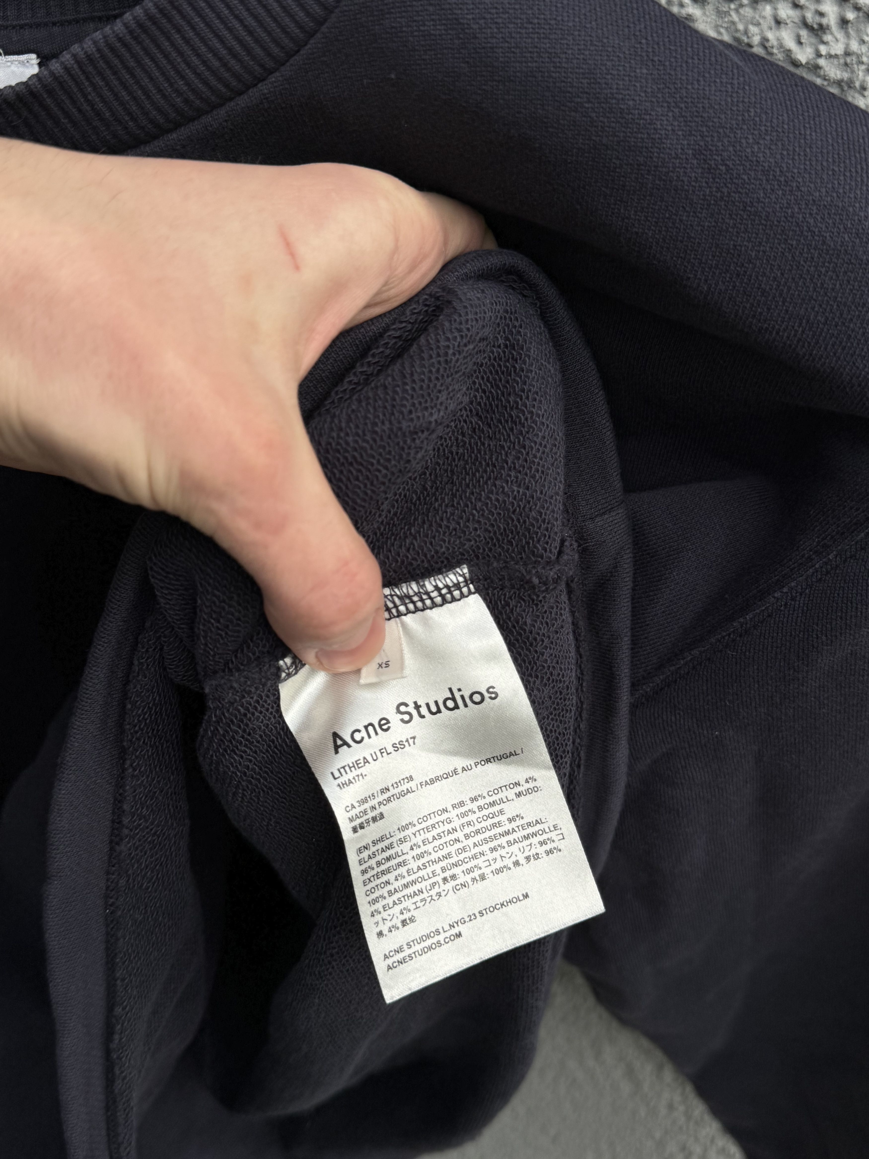 Acne Studios Acne Studios Lithea Women's Blue Crop Sweatshirt Top Size S Size S / US 4 / IT 40 - 4 Thumbnail