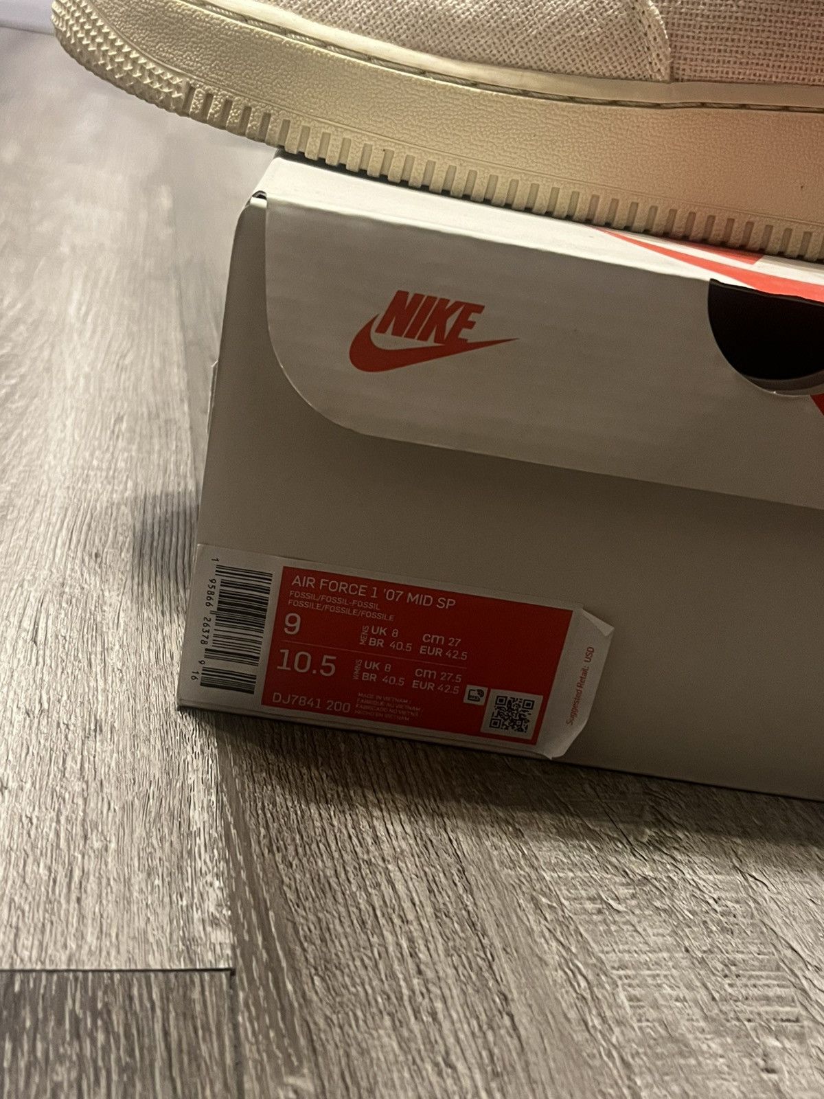 Stussy Stussy Air Force 1 Mid “Fossil” Size US 9 / EU 42 - 8 Thumbnail