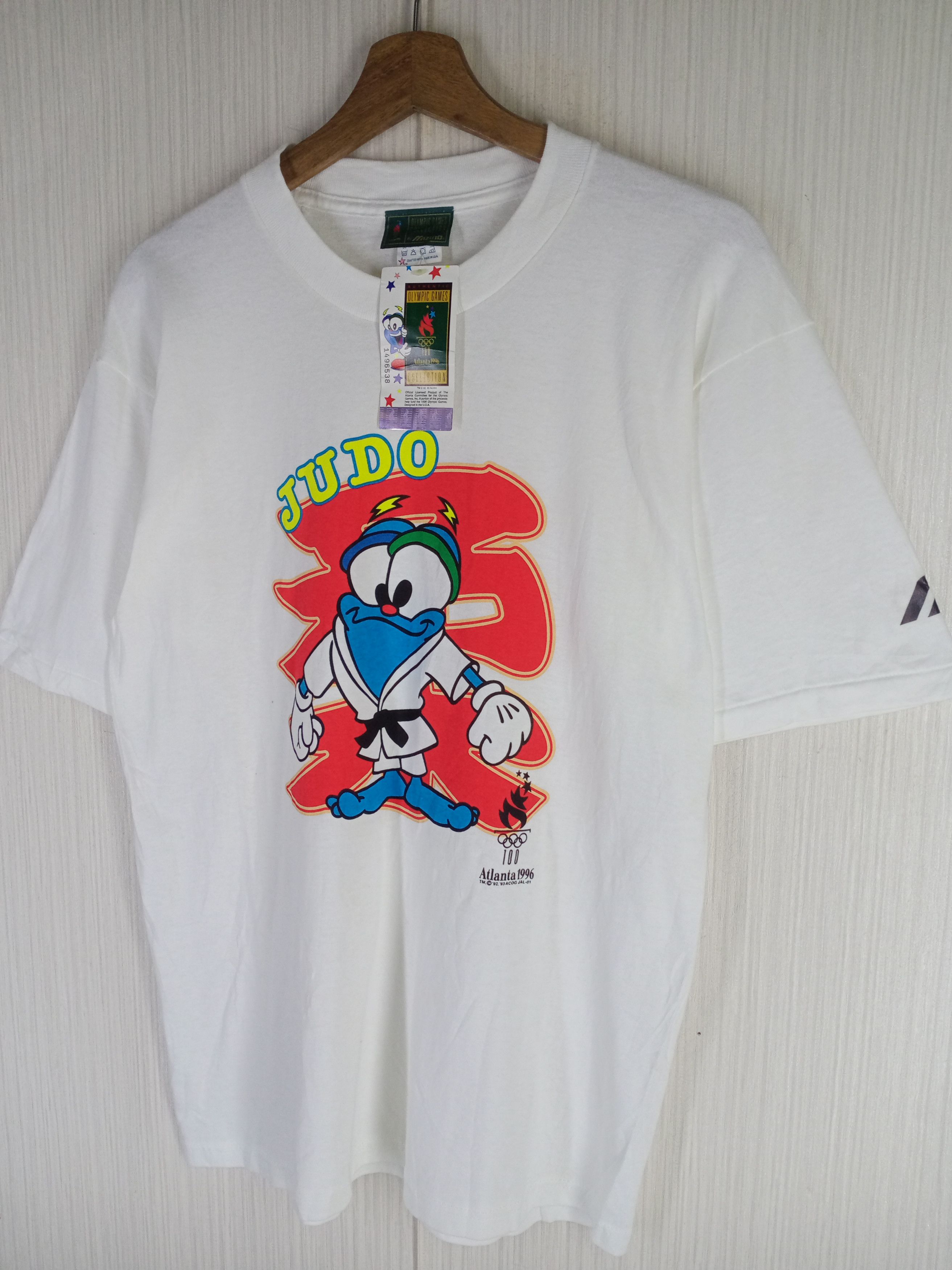 USA Olympics Very Rare Vintage Atlanta 1996 Olympic Games Judo Tshirt Size US L / EU 52-54 / 3 - 4 Thumbnail