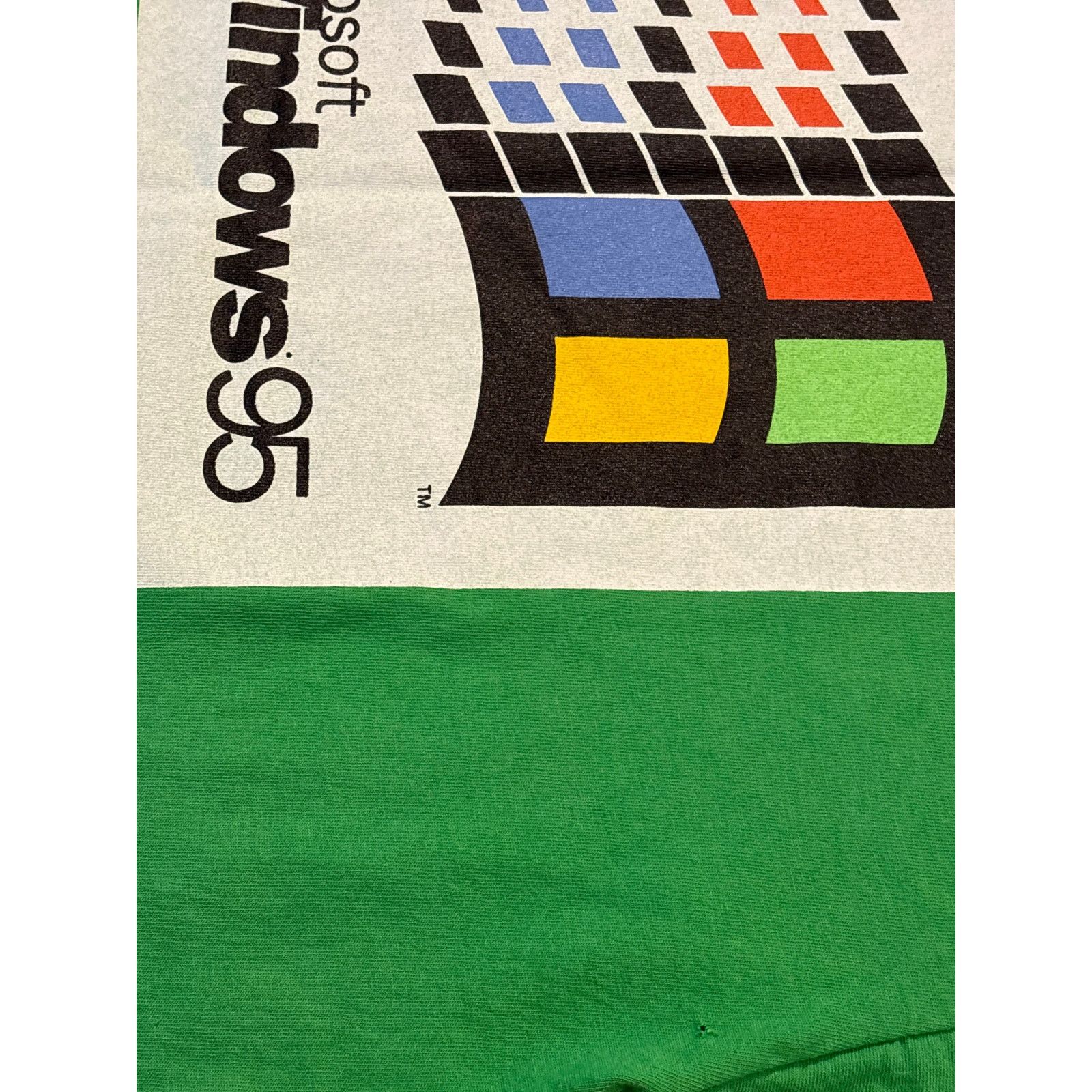 Gildan Vintage Microsoft Windows 95 neon green single stitch Size US L / EU 52-54 / 3 - 7 Thumbnail