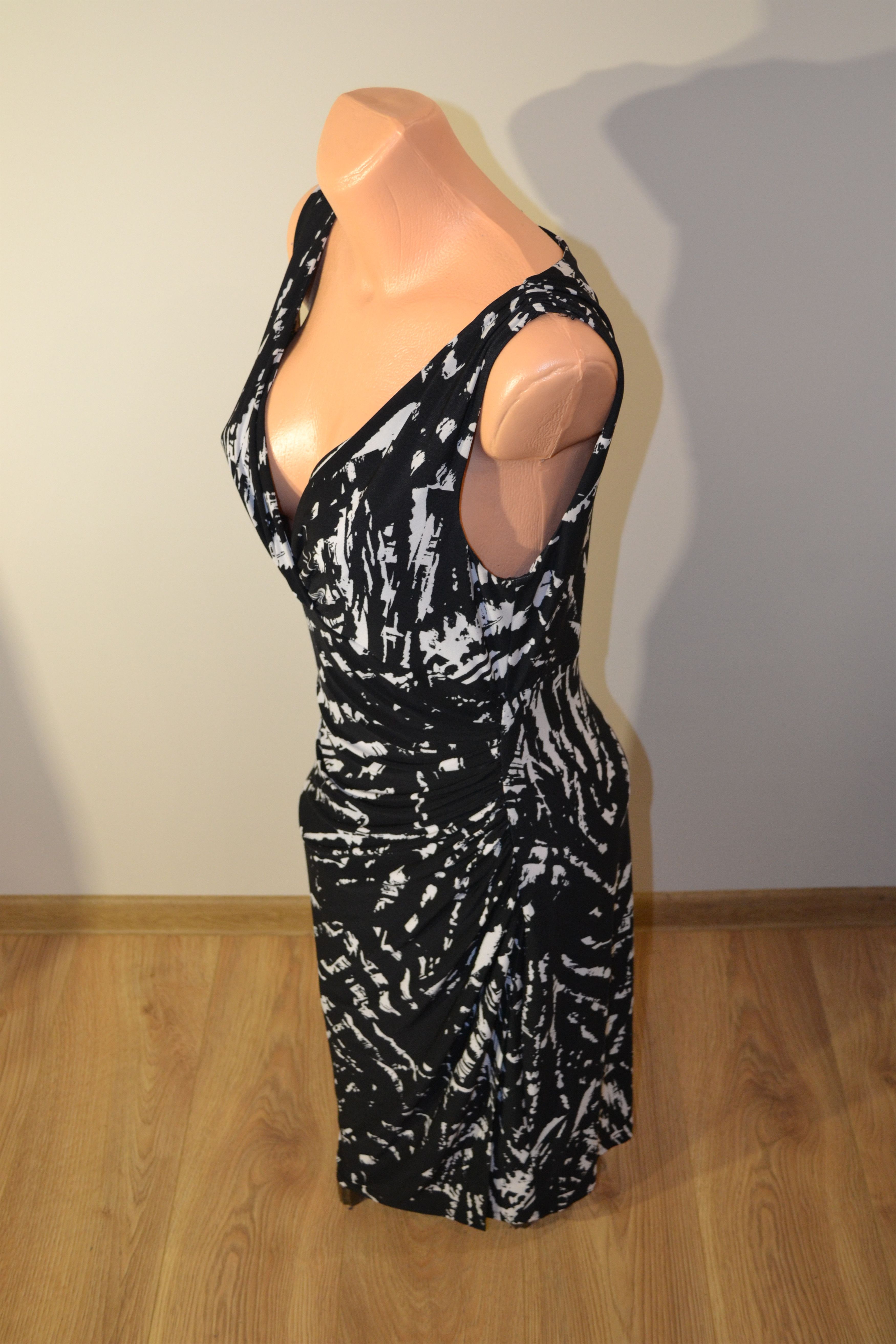 Lauren Ralph Lauren Vintage Lauren Ralph Lauren Black and White Midi Dress Size S / US 4 / IT 40 - 4 Thumbnail