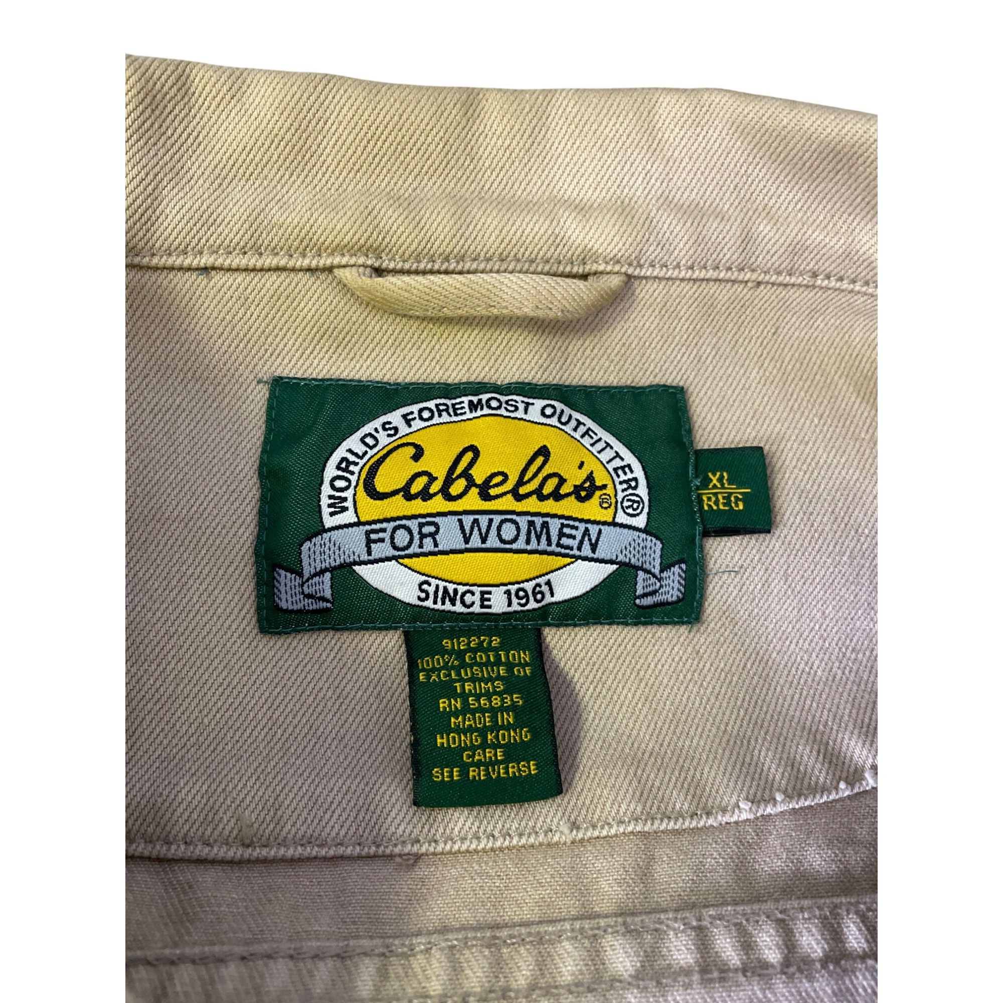 Cabelas Cabelas Womens Beige Denim Jacket Size XL Reg SKU 8699 Size XL / US 12-14 / IT 48-50 - 9 Thumbnail